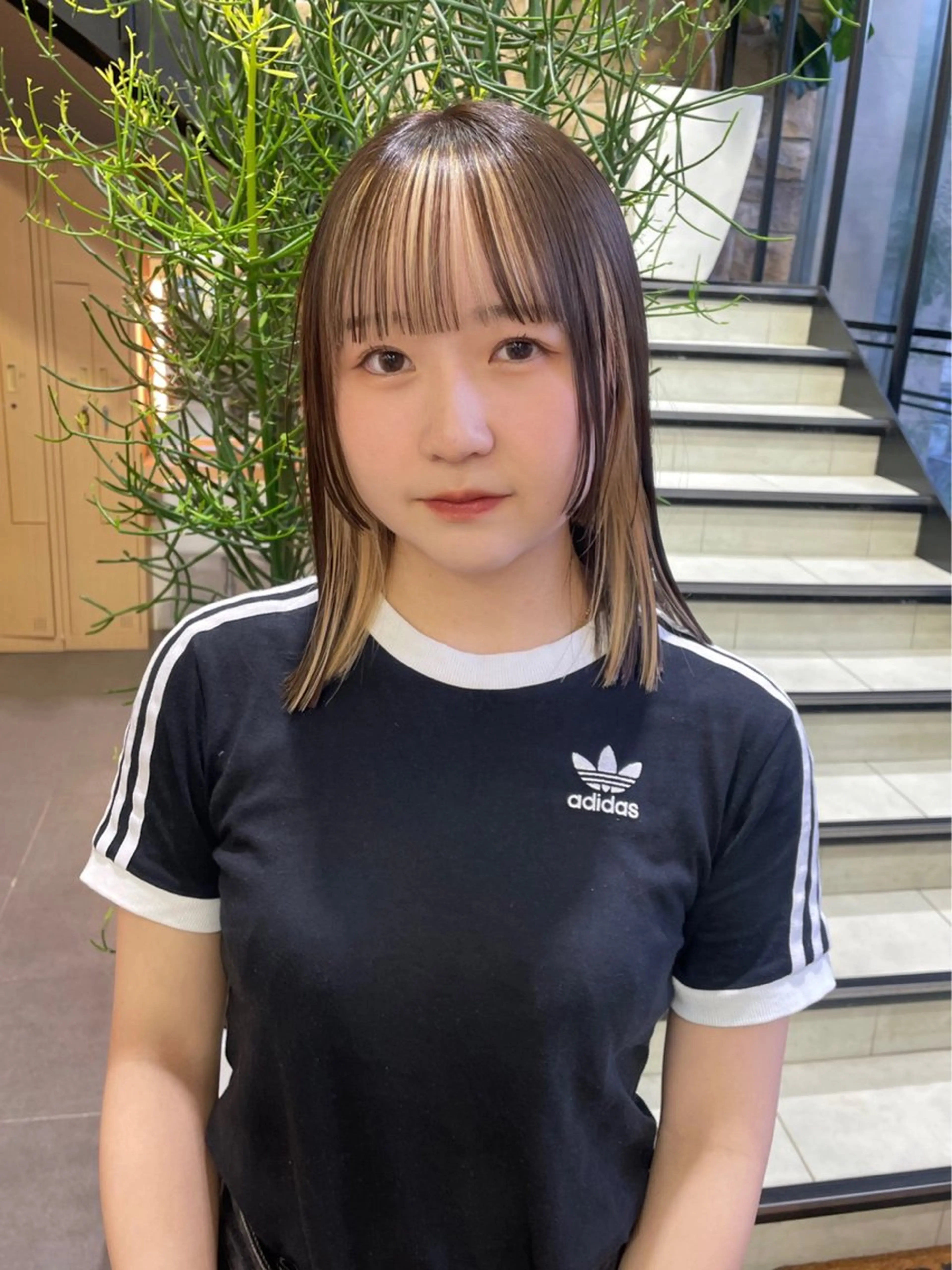 カラー ヘアカラー メンズパーマ/ メッシュ📍ﾕﾘのヘアスタイル