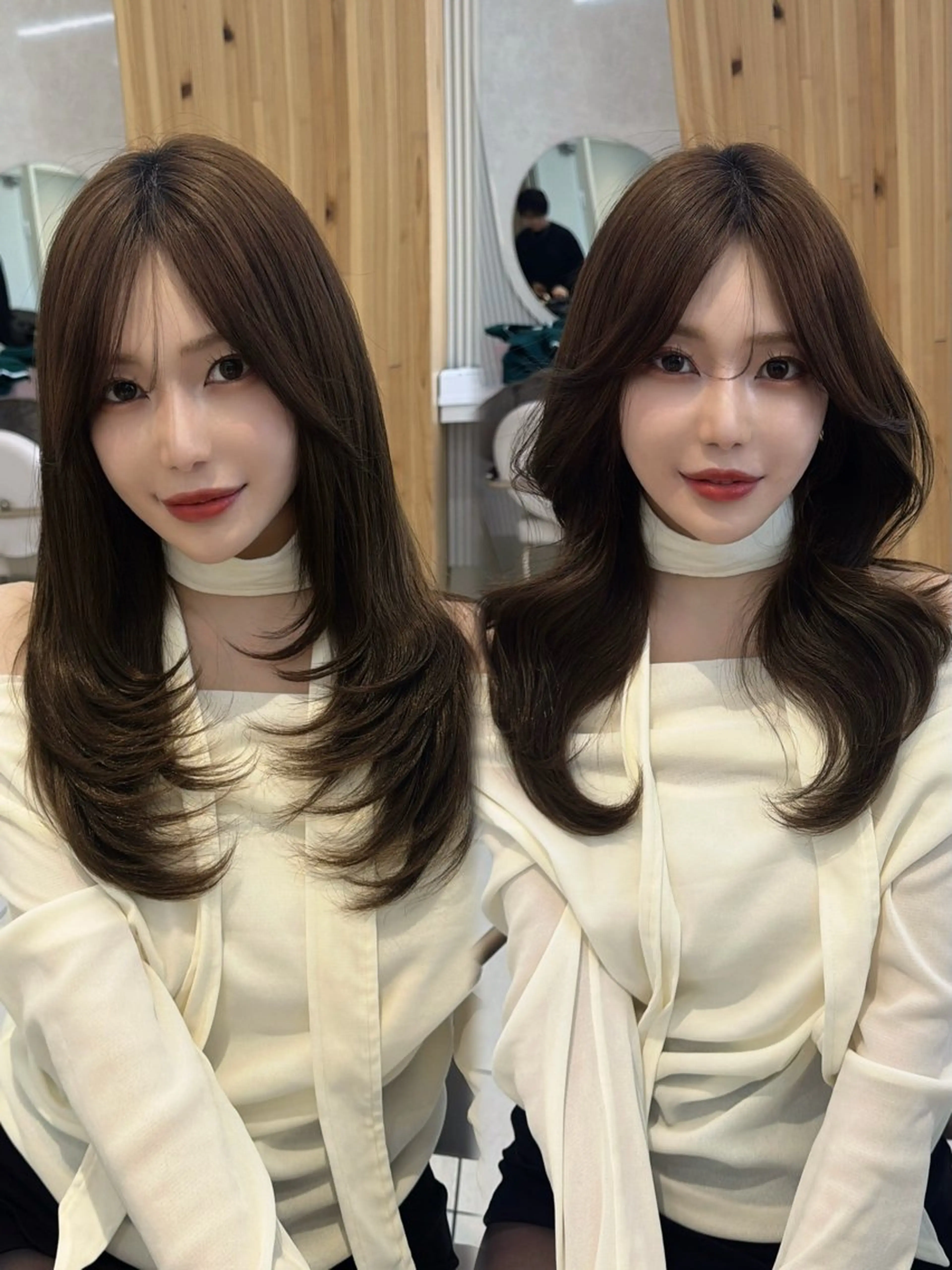 セミロング カット ヘアカラー トリートメント 顔周り/艶感カラー /レイヤー/TAKUのヘアスタイル