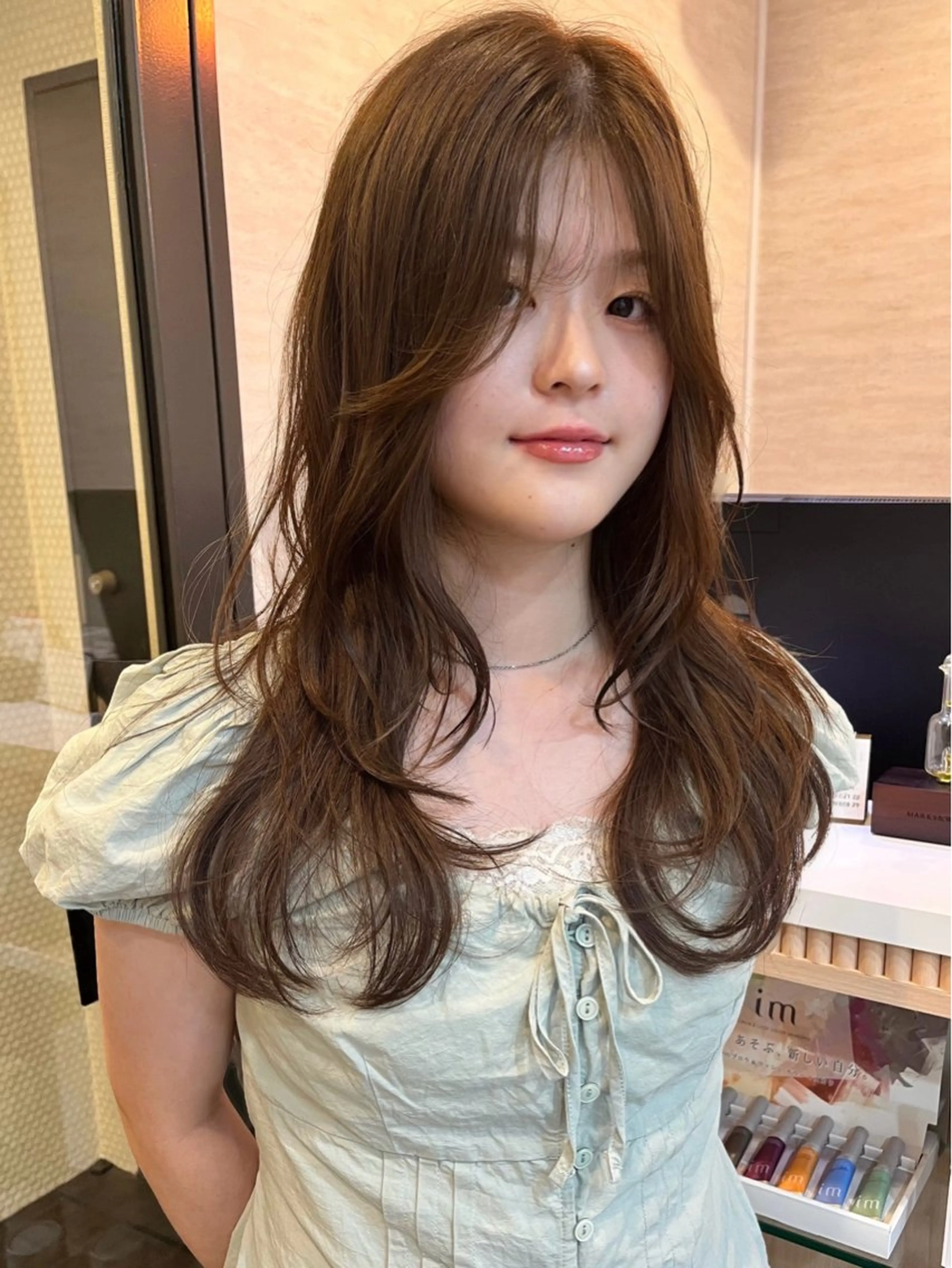 ロング レイヤーカット カット ヘアカラー レイヤー/暖色/ 髪質改善/永礼芳果のヘアスタイル