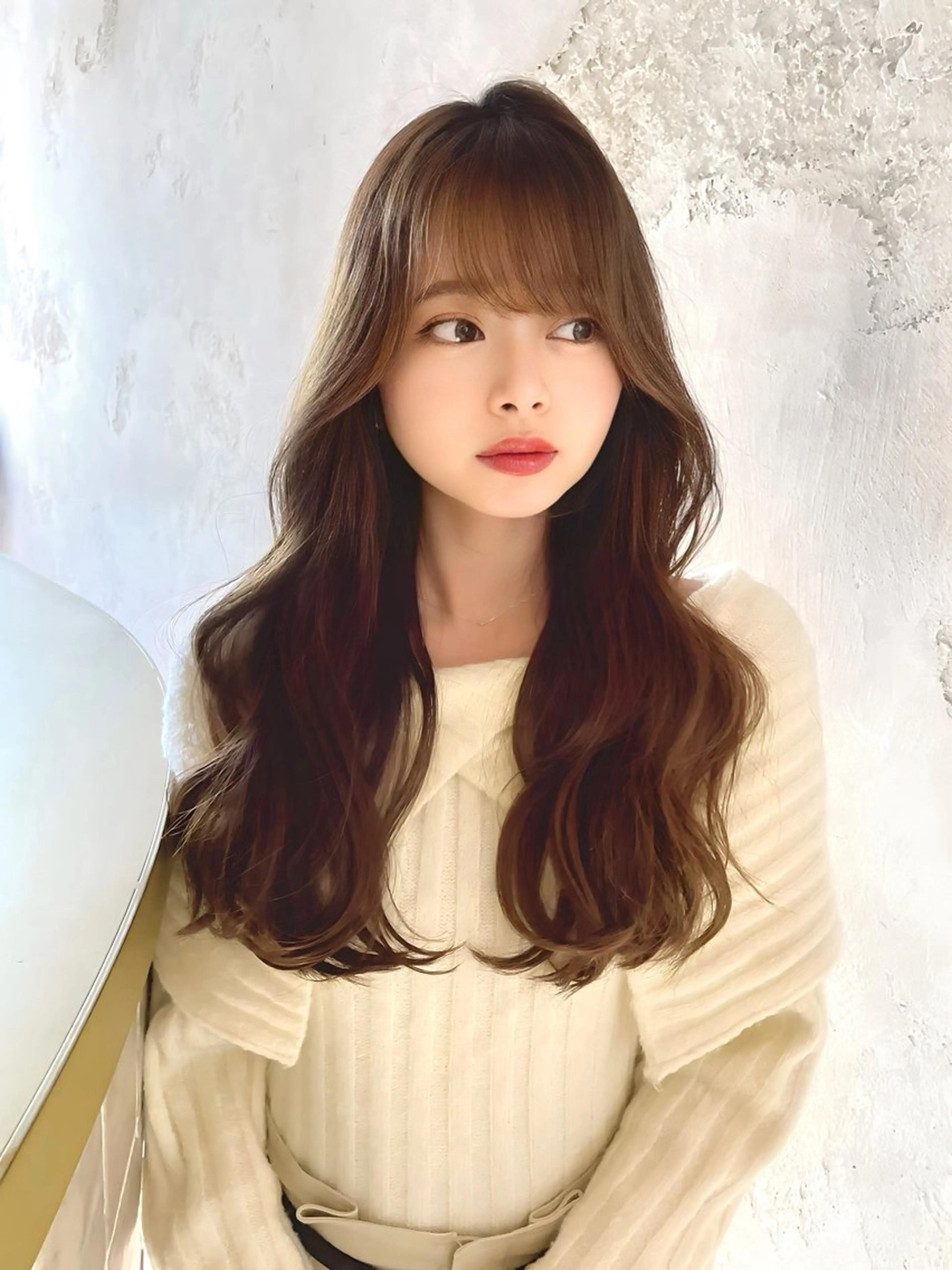 ロング レイヤーカット カット ヘアカラー トリートメント 韓国ヘア/髪質改善 /Harunaのヘアスタイル