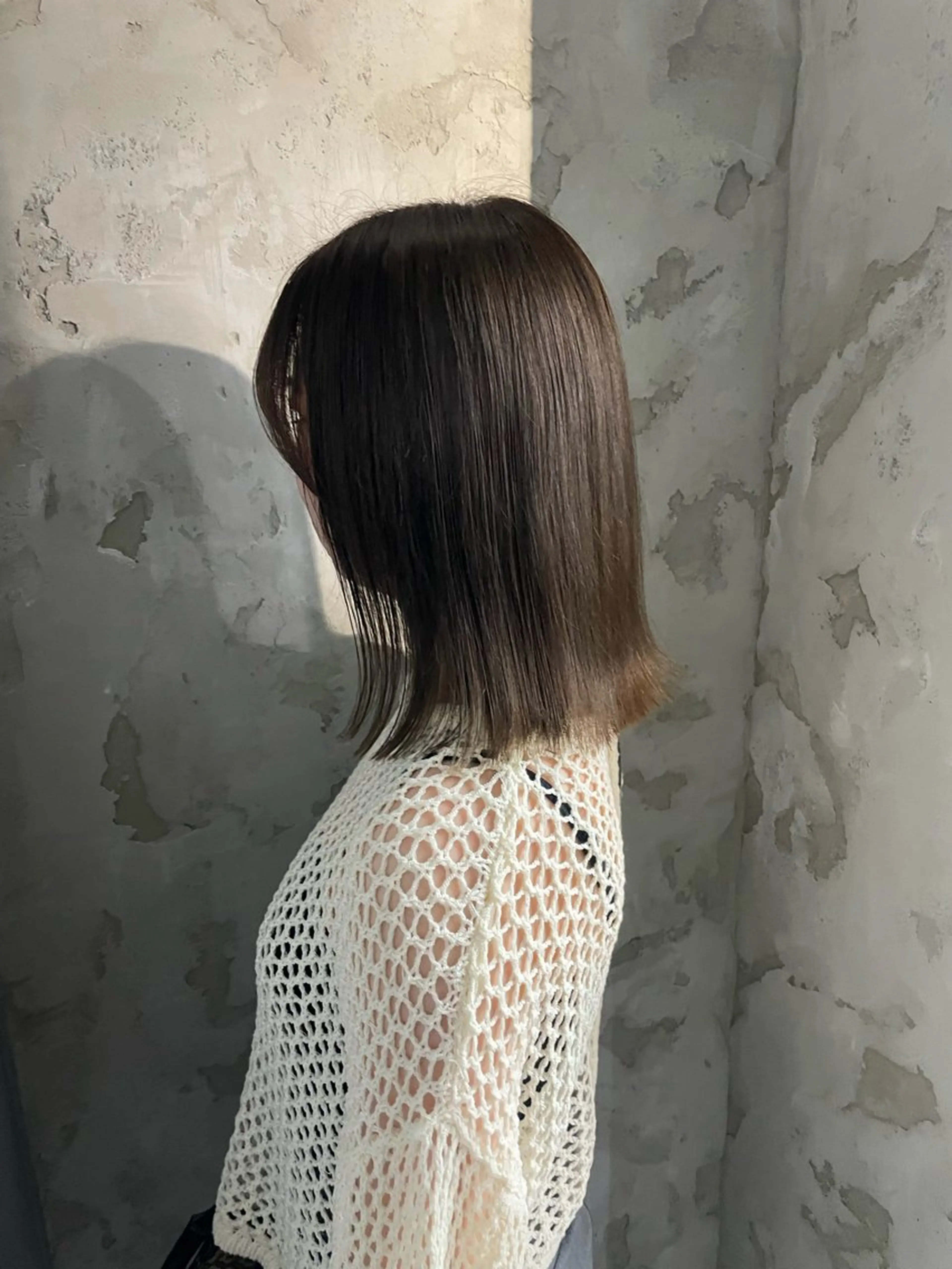 ミディアム ボブ 外ハネヘア カット shiba tomomiのヘアスタイル