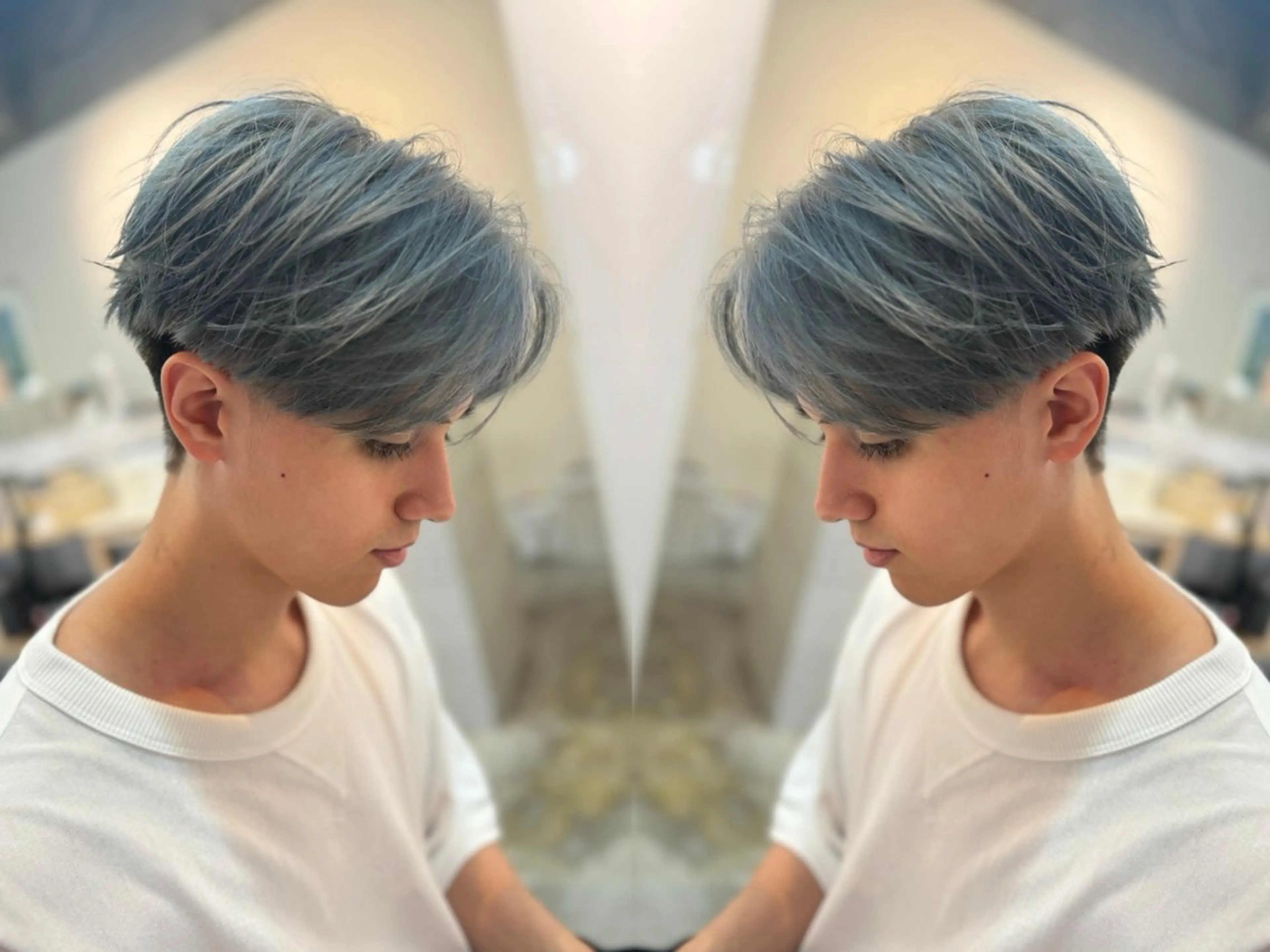 カラー メンズ 立川サラスト/ ku-ta🎟のヘアスタイル