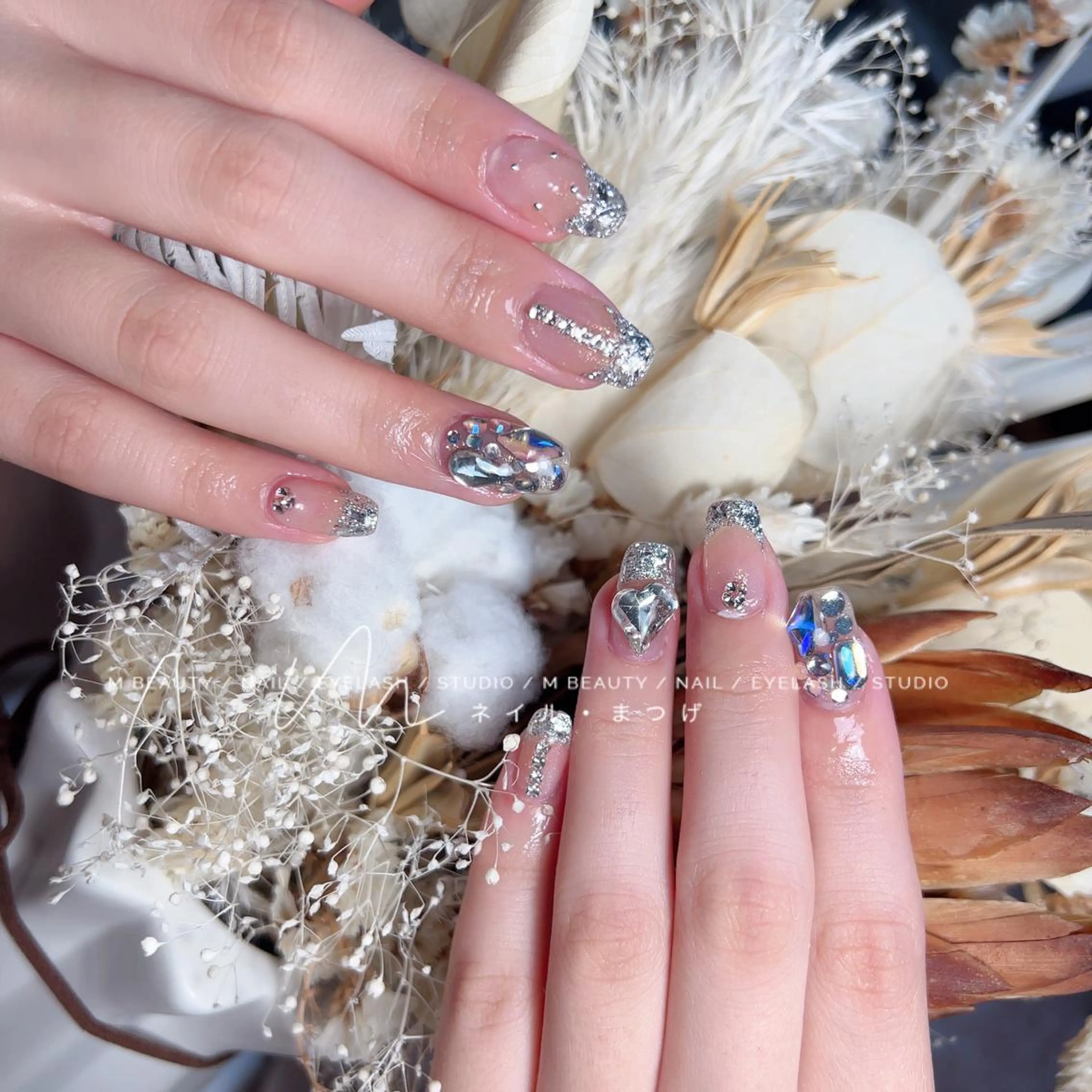 ネイル ハンドネイル M🌷nail 長さだし専門店のネイルデザイン