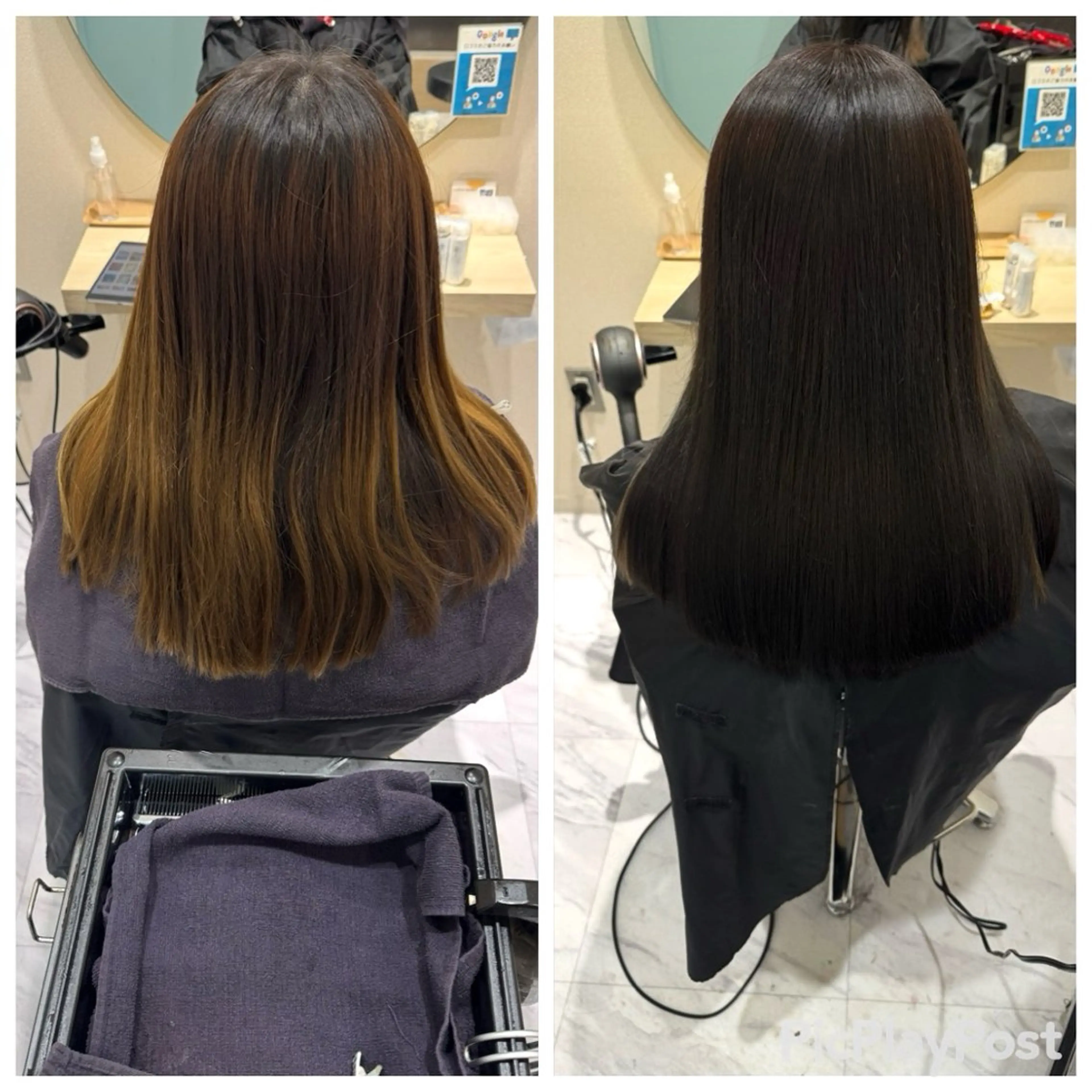 セミロング ケアカラー カット ヘアカラー トリートメント 丹野 圭太のヘアスタイル