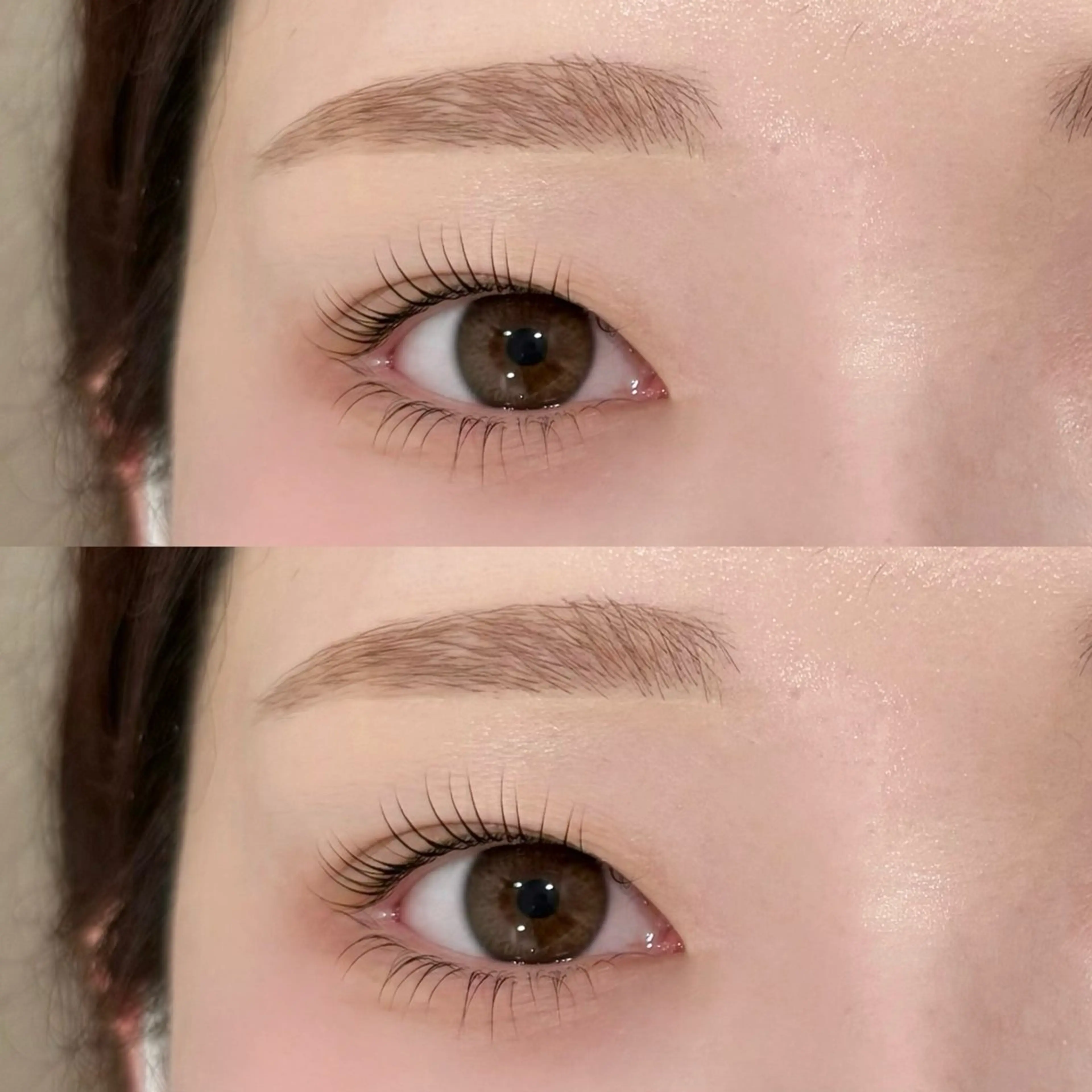 マツエク・マツパ 下まつげエクステ 一重×まつ毛パーマ 高持続パーマ× 骨格分析眉毛mikiのマツエク・マツパデザイン