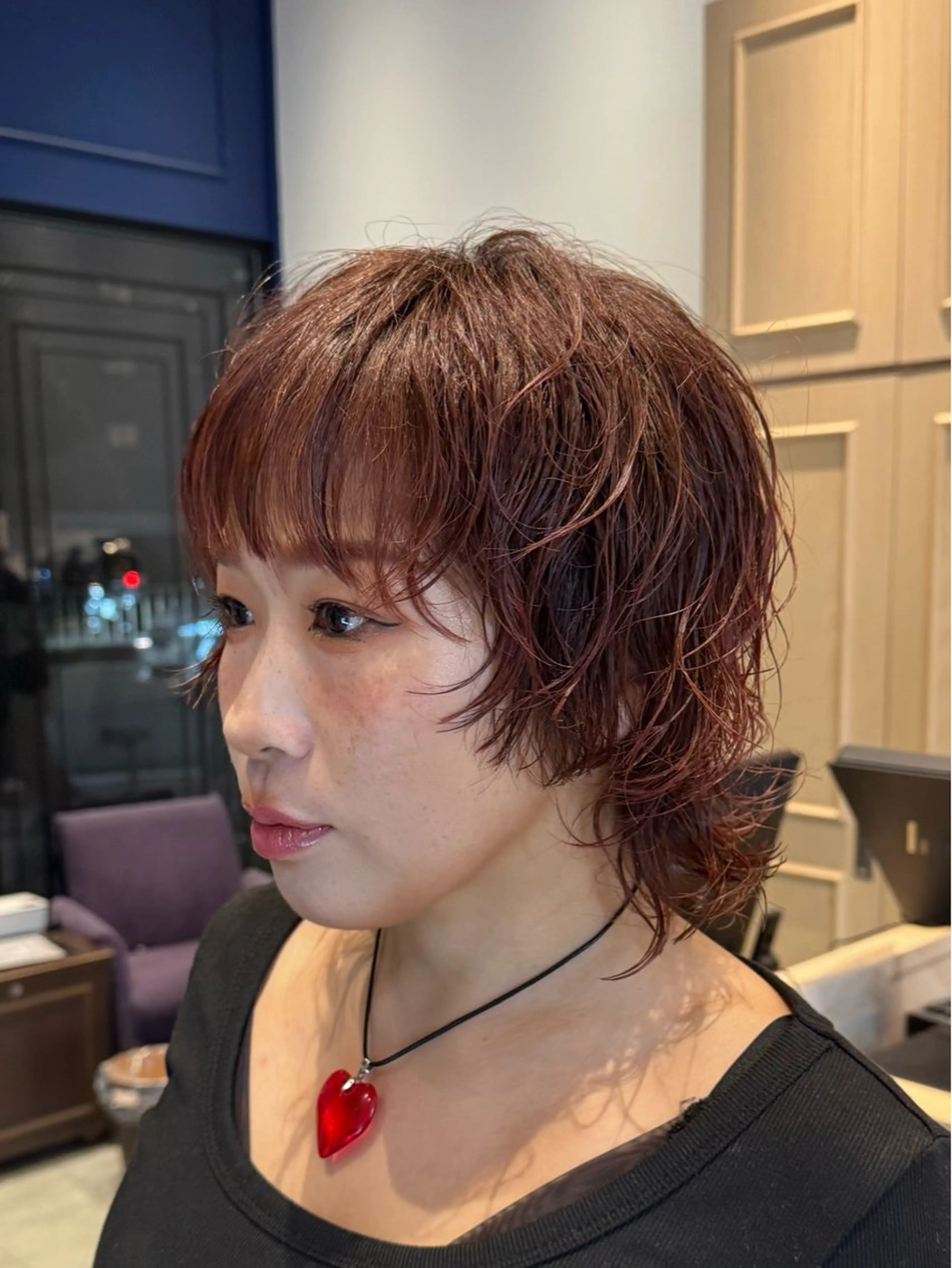 ショート パーマ ショート/ボブ パーマ/中原のヘアスタイル