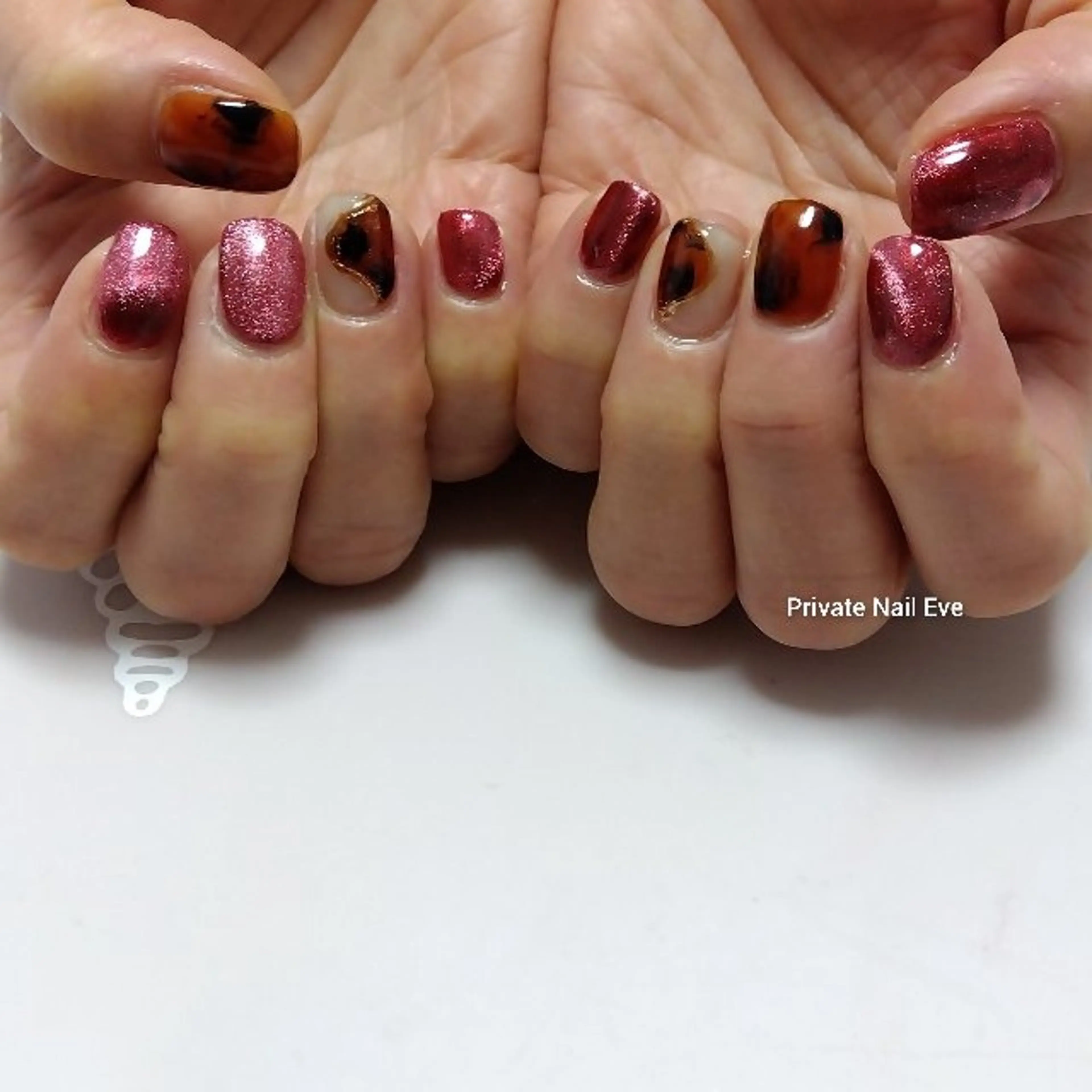 ネイル べっ甲ネイル マグネットネイル ネイル junkoのネイルデザイン