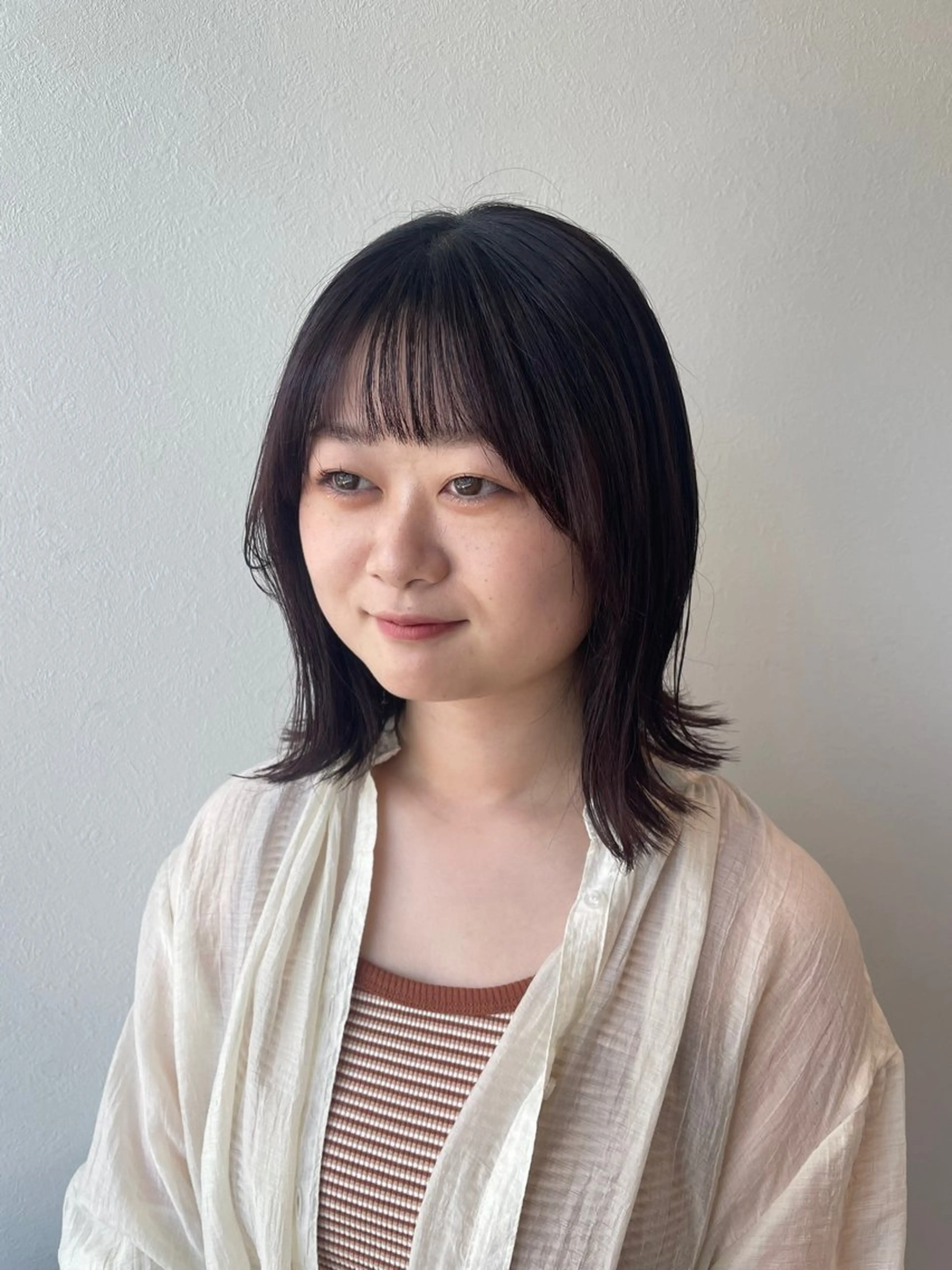 ミディアム カラー ヘアカラー トリートメント 木村 架音のヘアスタイル