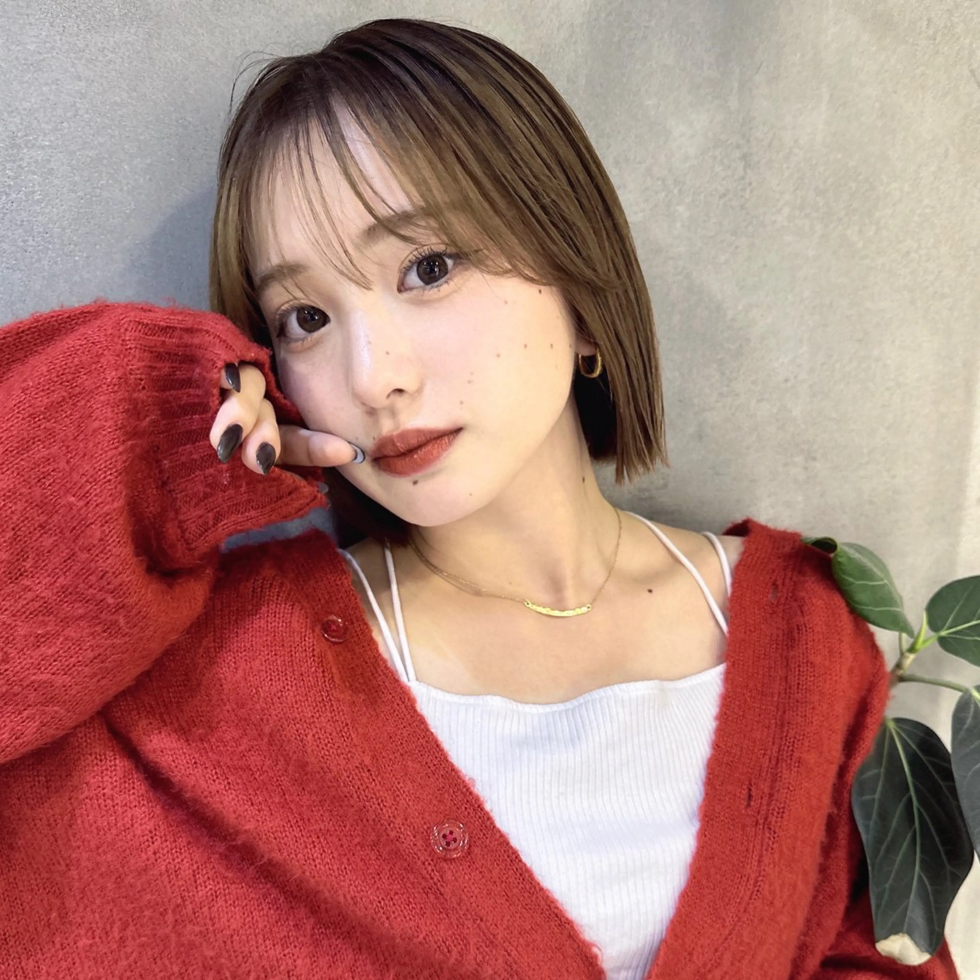 🍎前髪カット✂️+透明感カラー🌈+スチームトリートメント🍀の写真