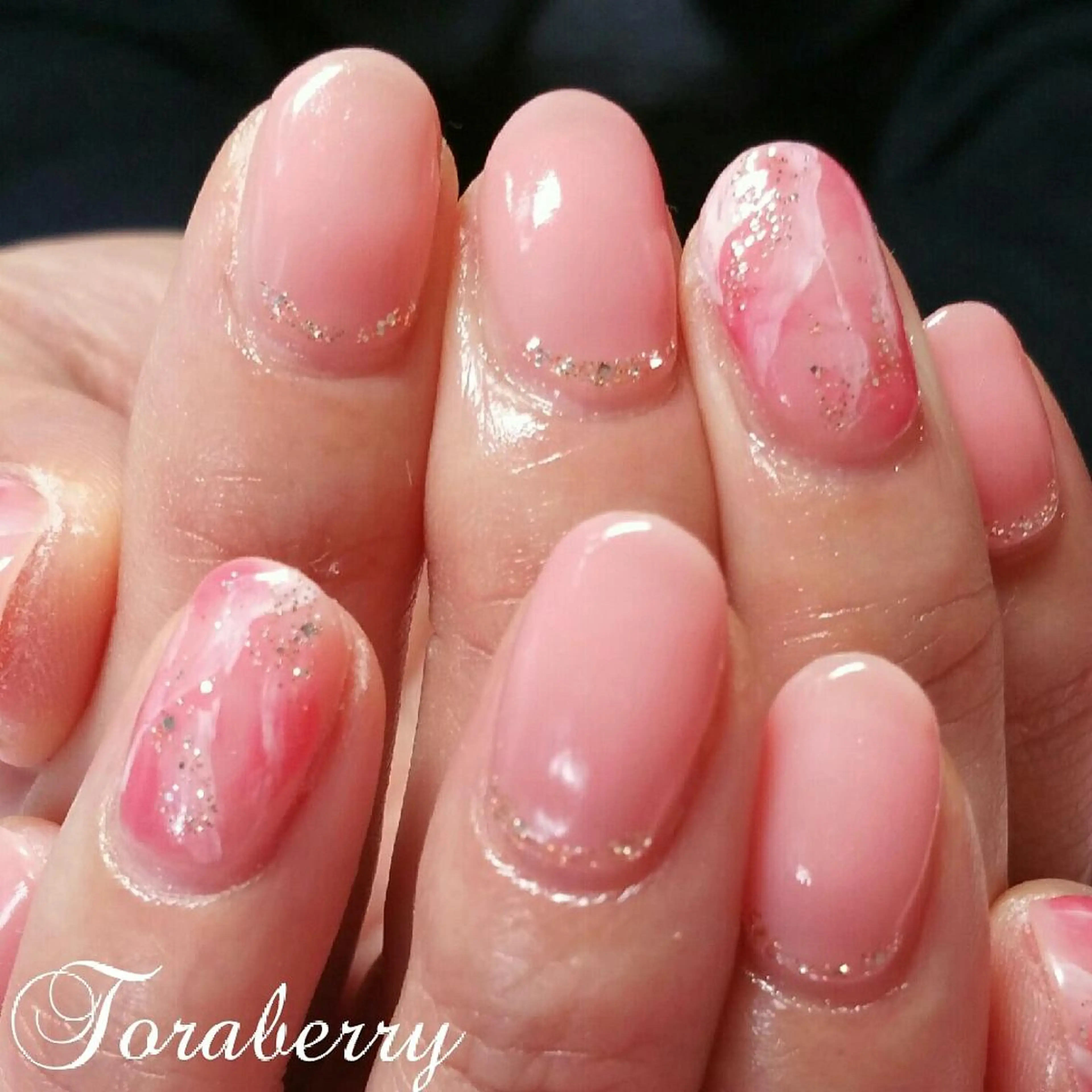 ネイル 大理石ネイル(マーブル) ネイリスト なつみのネイルデザイン