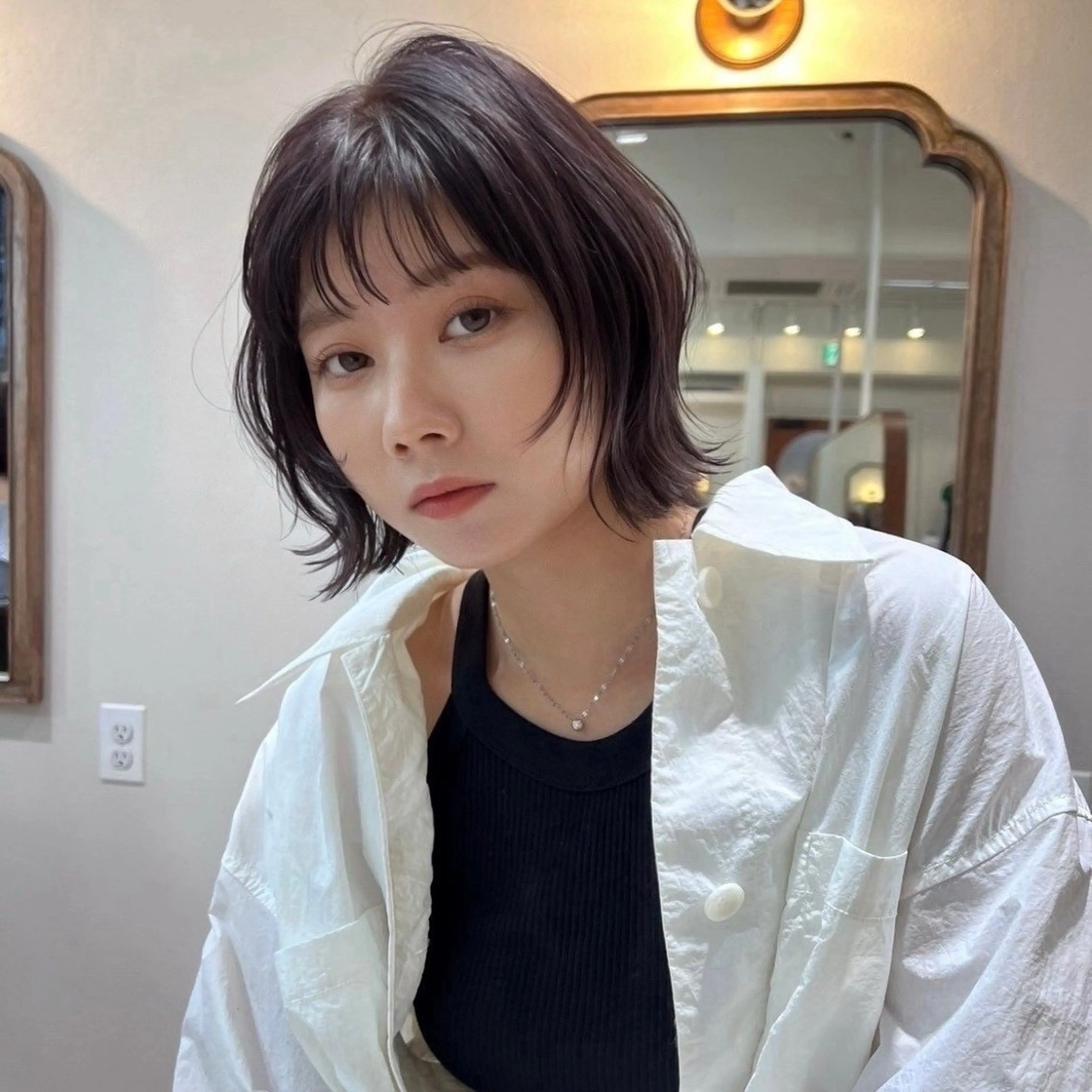 ショート カラー カット ヘアカラー トリートメント 長島美織 /透明感カラーのヘアスタイル