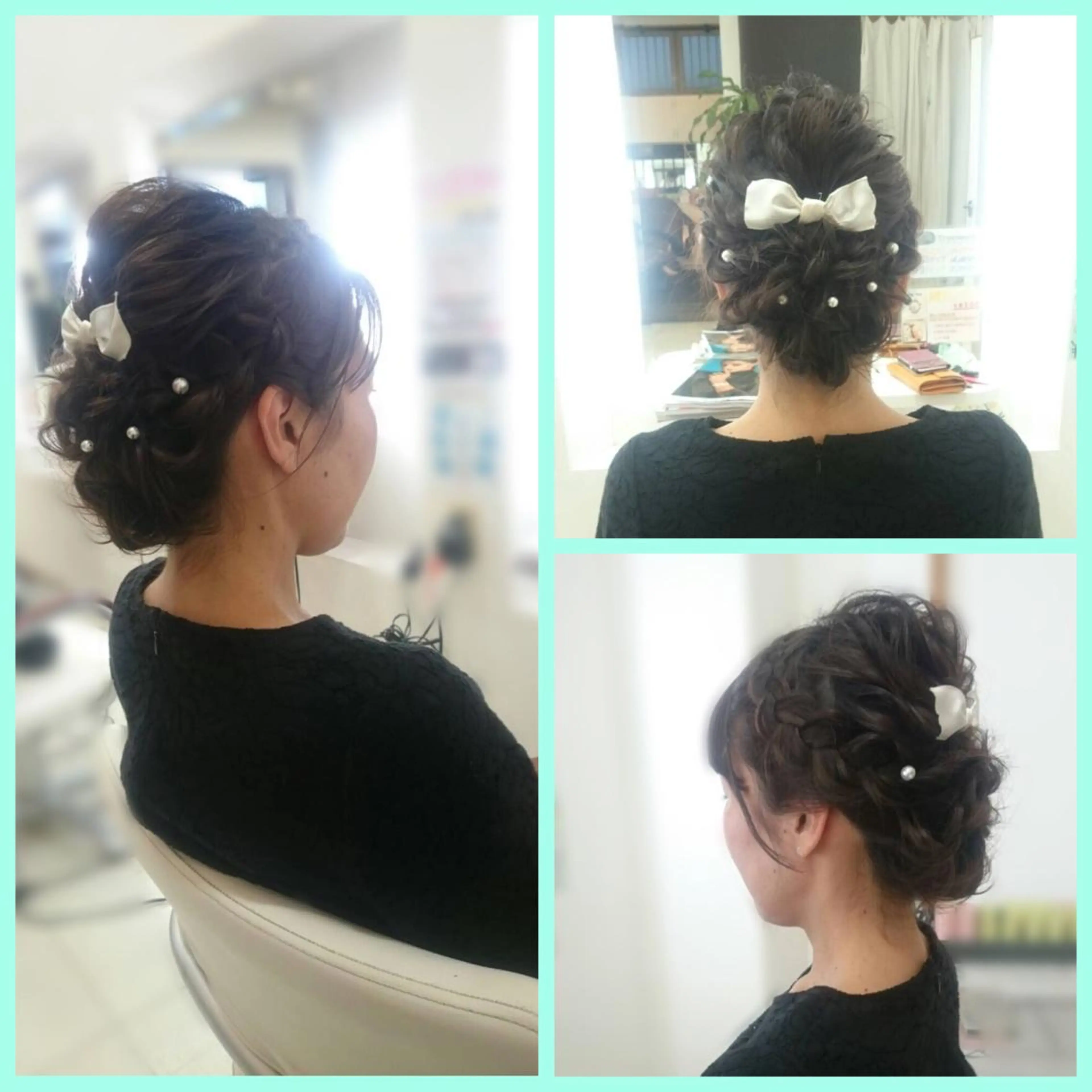 セミロング ヘアアレンジ Hair VERDEのヘアスタイル