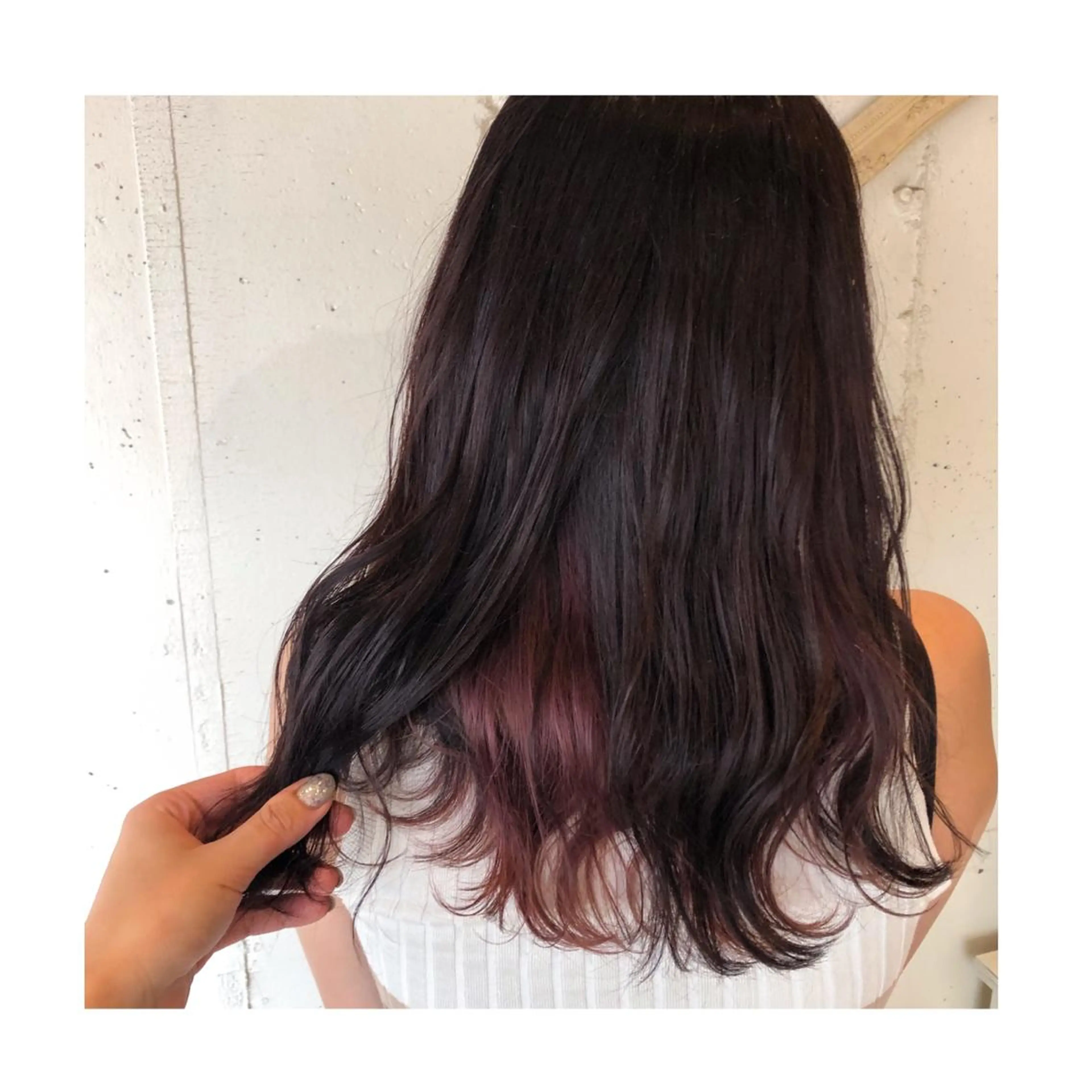 セミロング ピンクラベンダー ヘアカラー ❁⃘ ち だ り さ ❁⃘のヘアスタイル