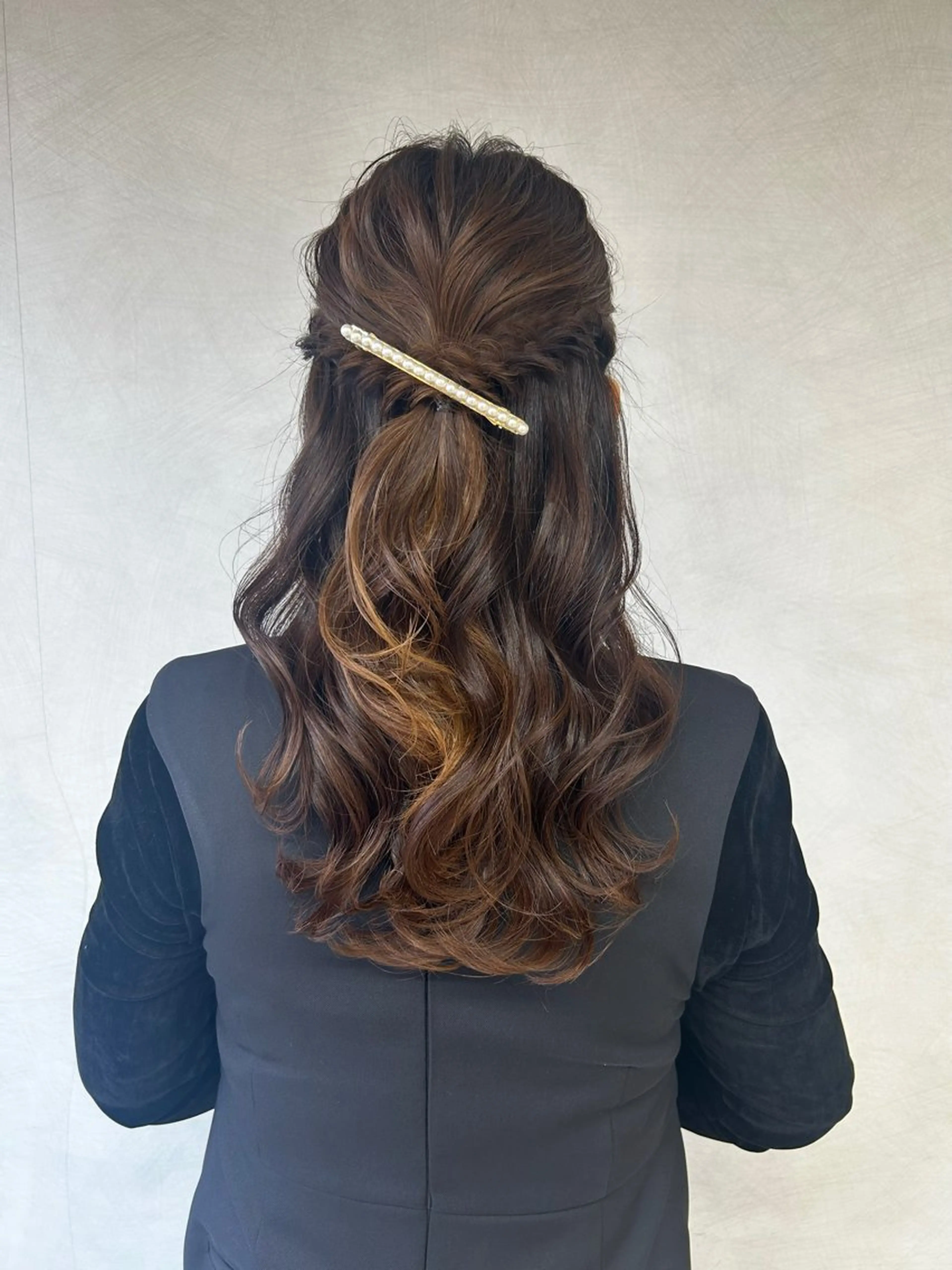 ヘアアレンジ ハーフアップ ヘアセット ヘアセット／眉毛カッ ト/Nana〻のヘアスタイル