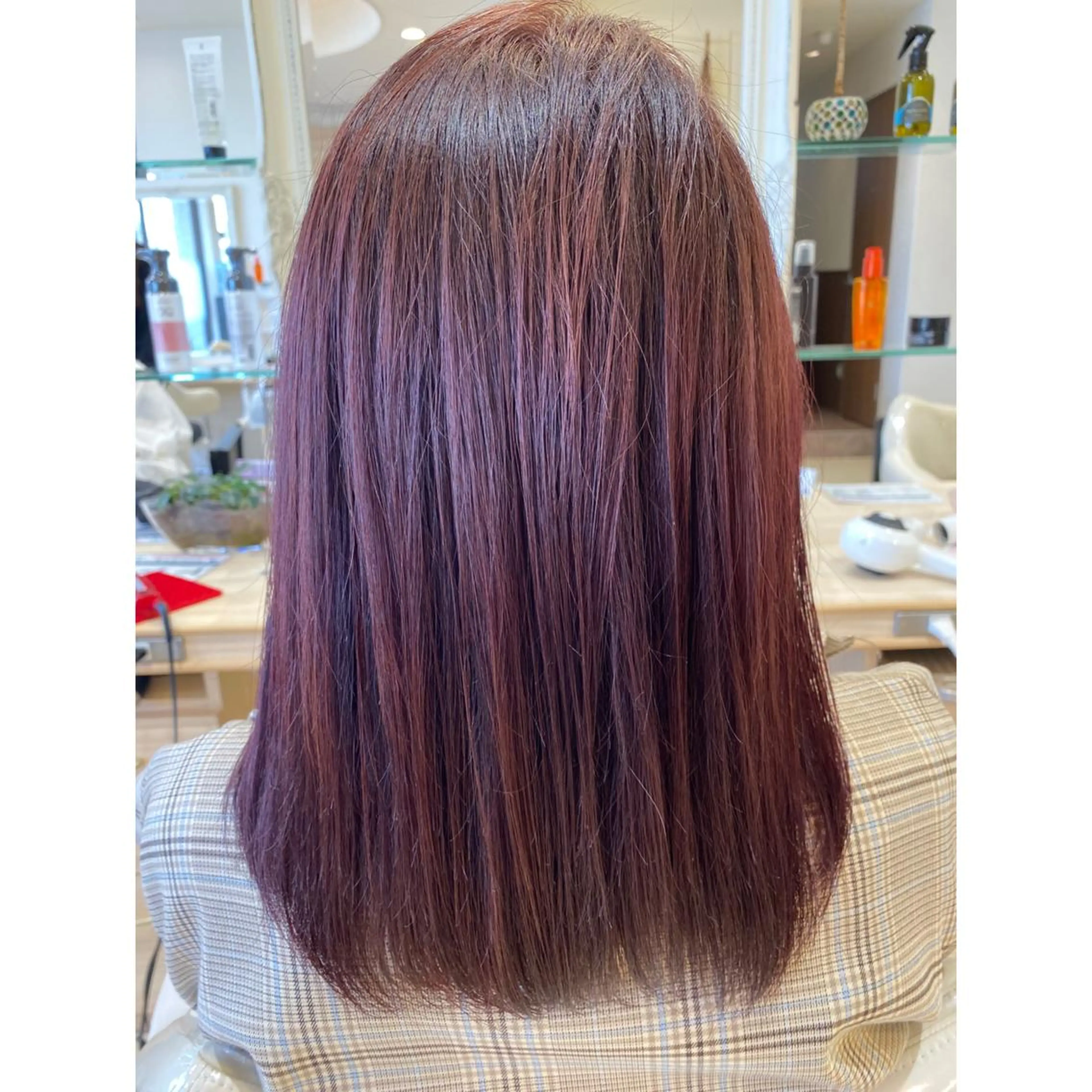 セミロング カラー 髪質改善/茅ヶ崎 マツモト リョウのヘアスタイル