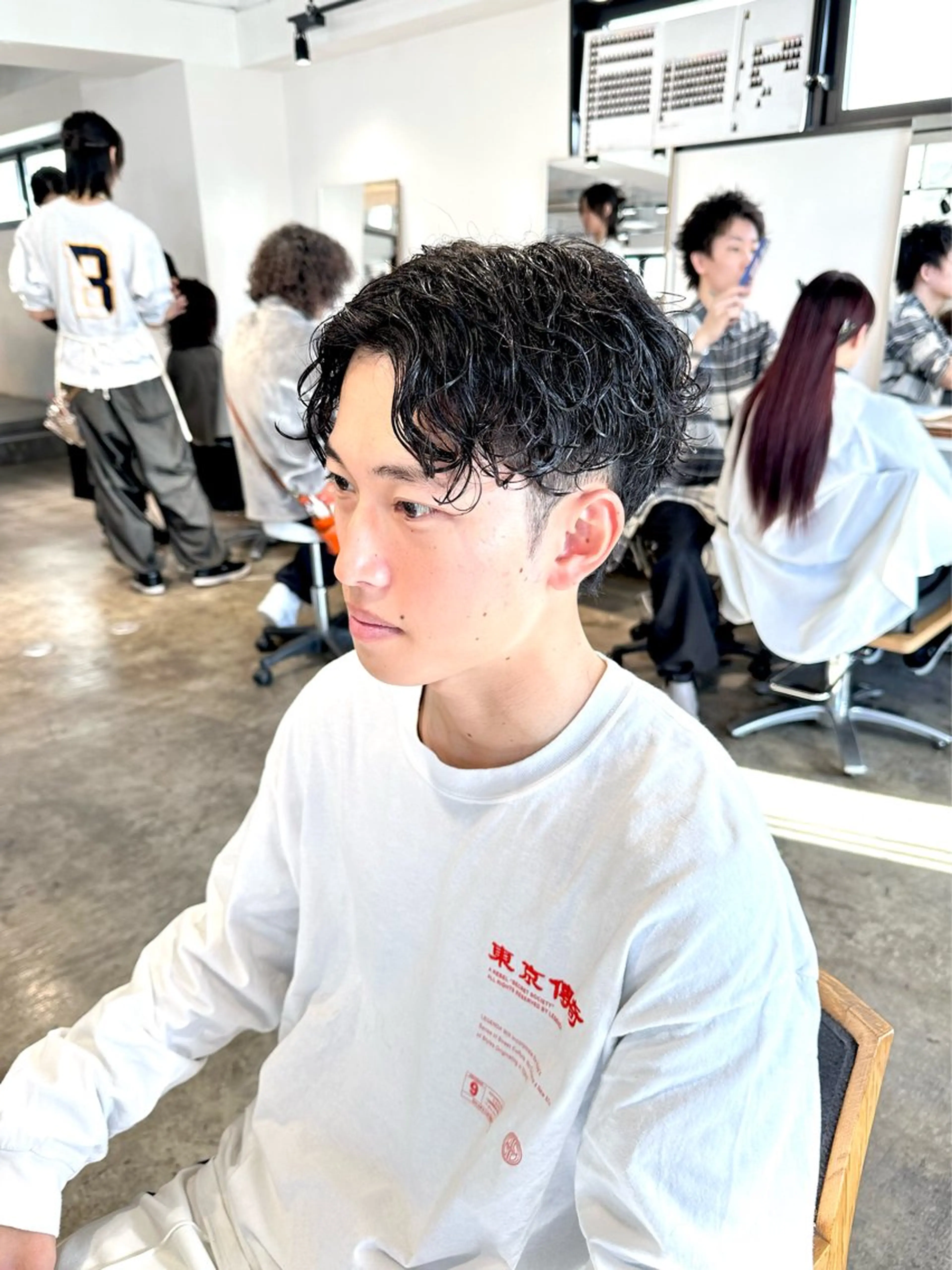 メンズ センターパート メンズパーマ ツーブロック カット 骨格補正施術/メンズ 専門美容師/YUYAのヘアスタイル