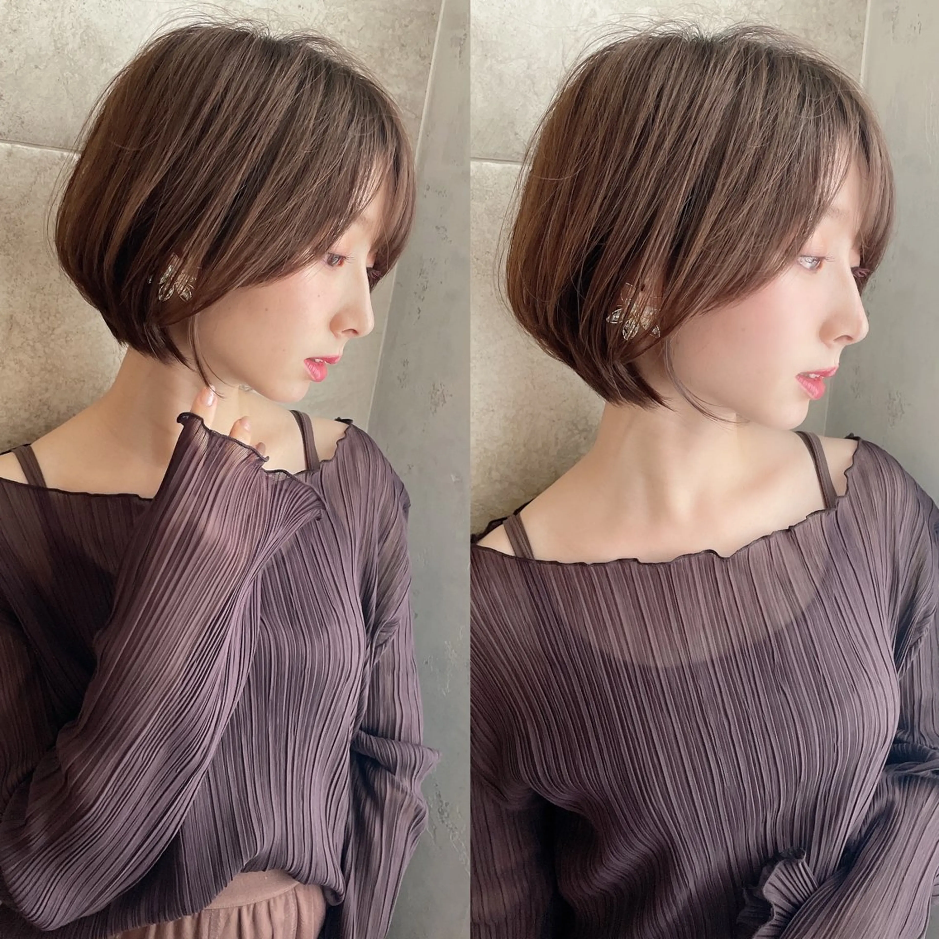 ショート カラー ブリーチなし/暖色/ 透明感/ririkaのヘアスタイル