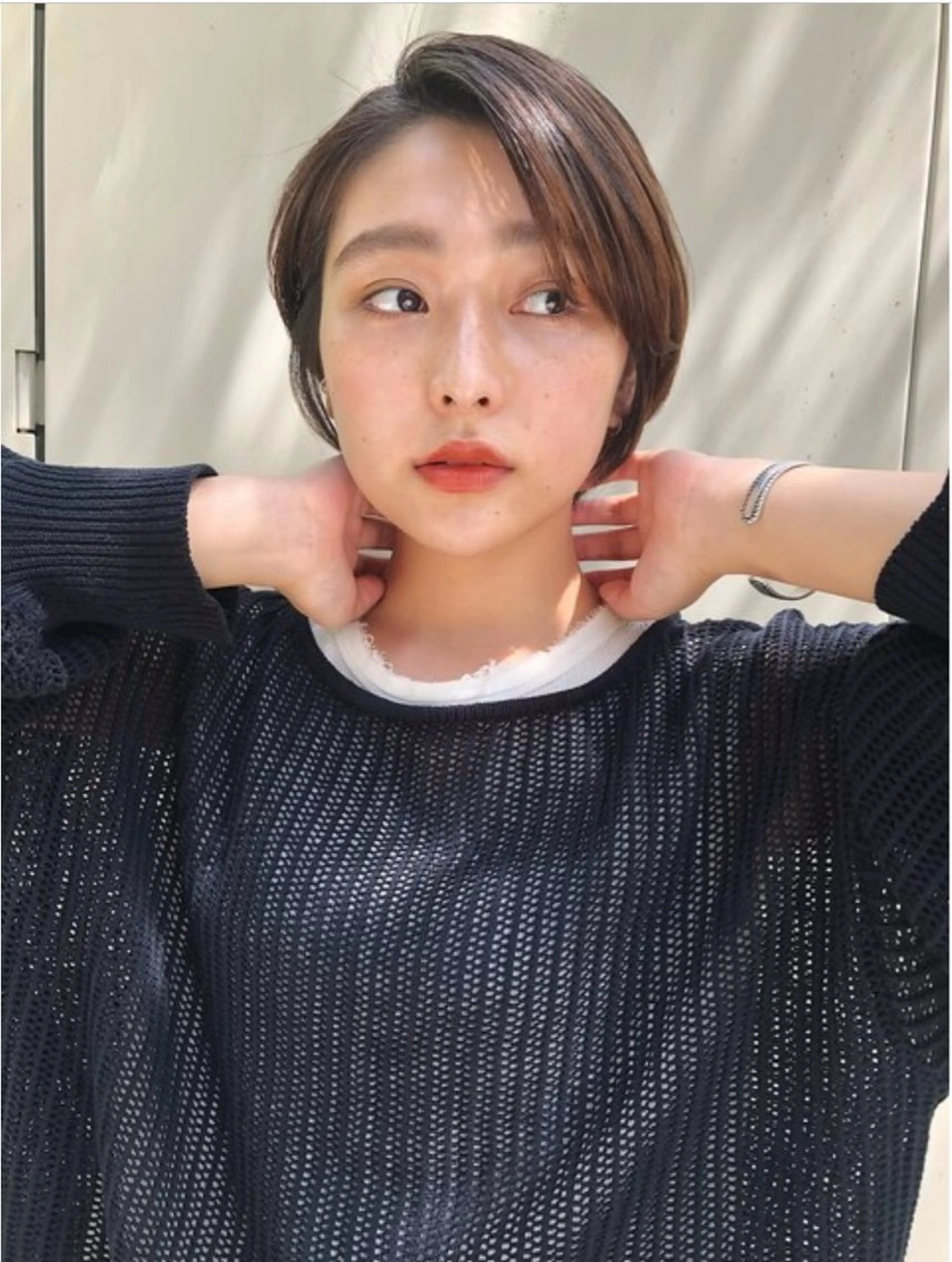 ショート カラー 🌙ブリーチカラー 🌙/HI naのヘアスタイル