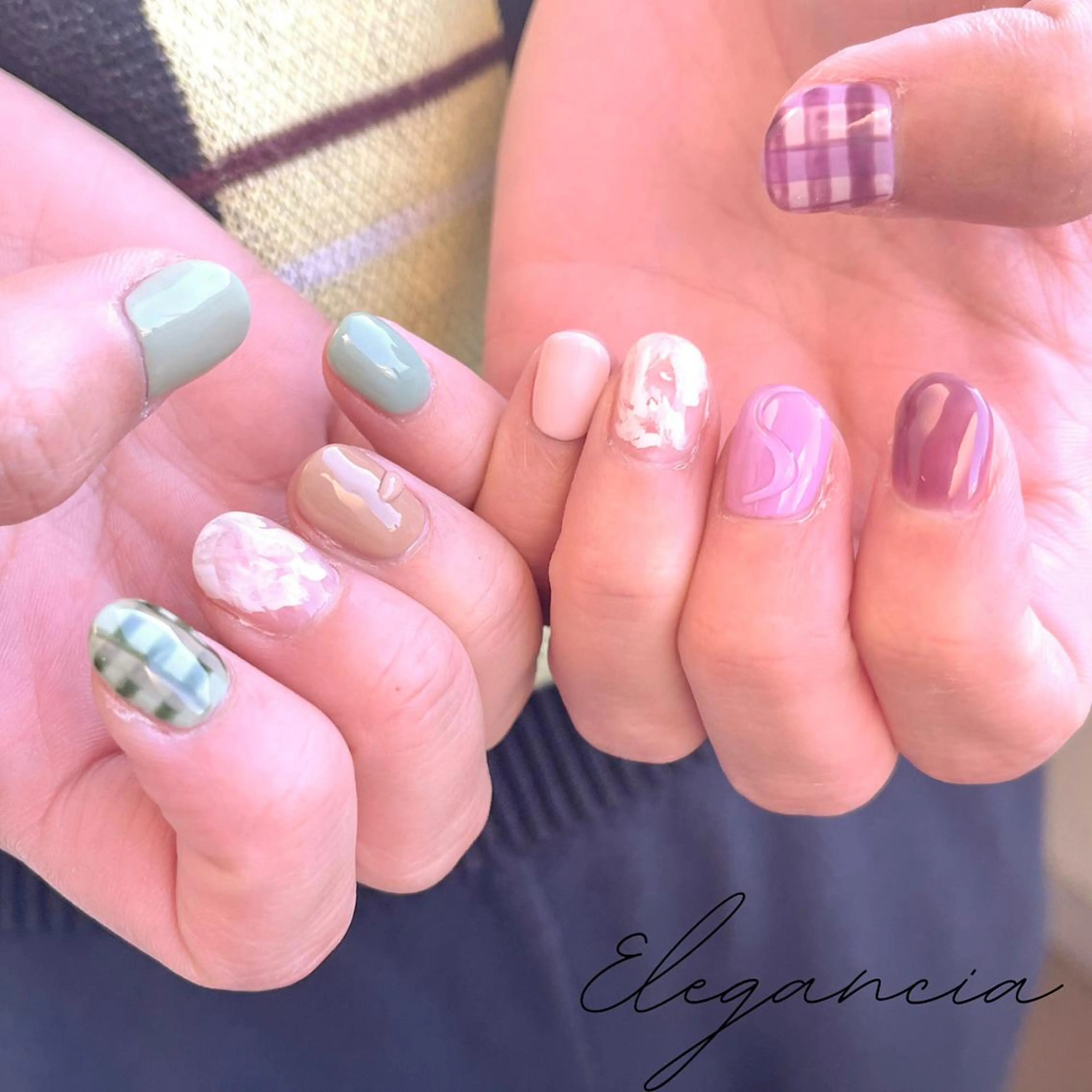 カラー ネイル ハンドネイル Elegancia. Hiromiのネイルデザイン