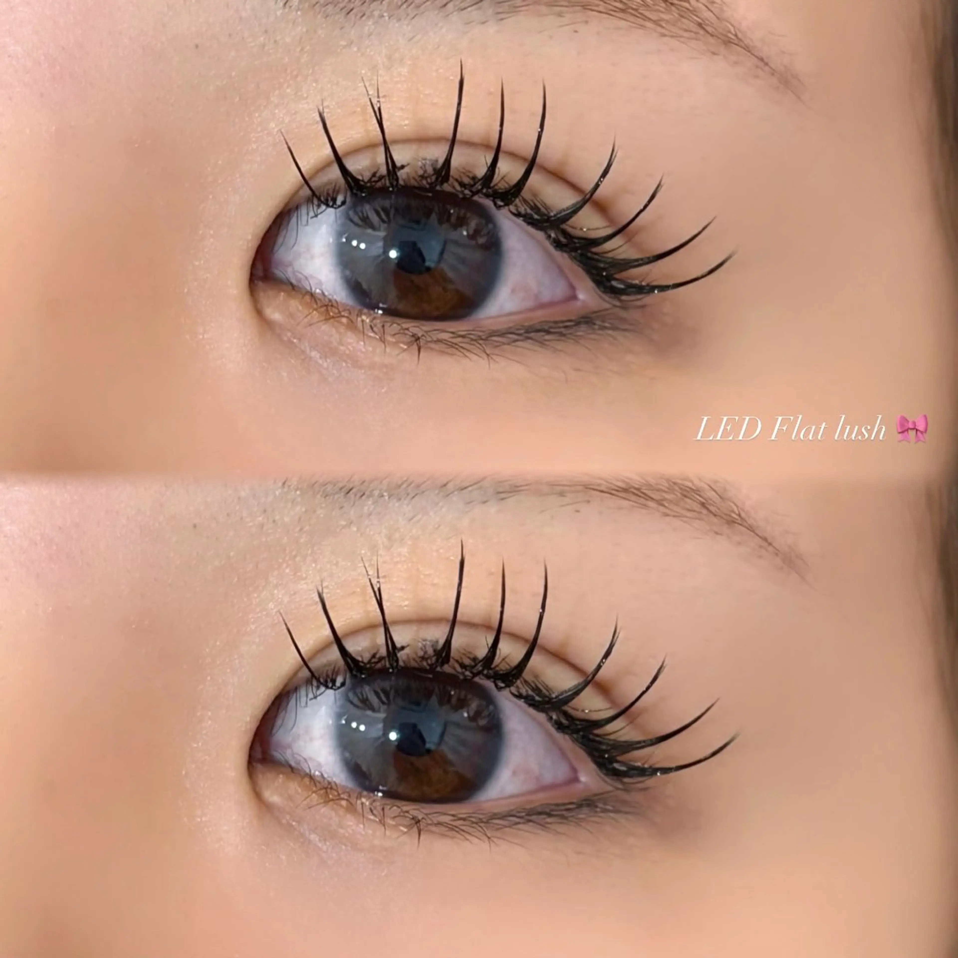 マツエク・マツパ 束感まつ毛 フラットラッシュ マツエク EYELA 小築🐈‍⬛🤍のマツエク・マツパデザイン