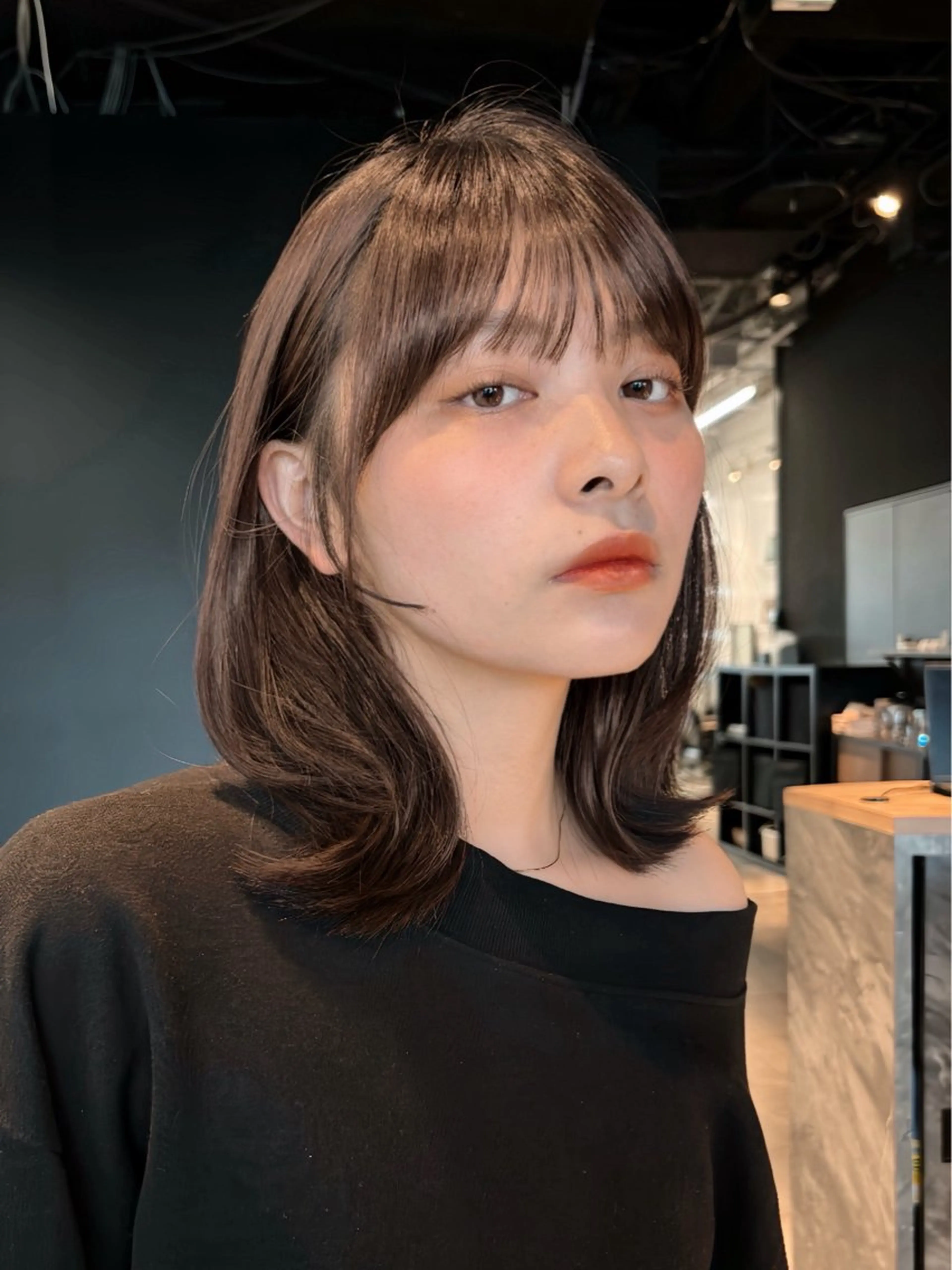 ミディアム カラー ヘアアレンジ ボブレイヤー ベージュカラー 透明感カラー ボブ レイヤーカット 🌱ボブ/レイヤー/ ベージュ/あやみ✨のヘアスタイル