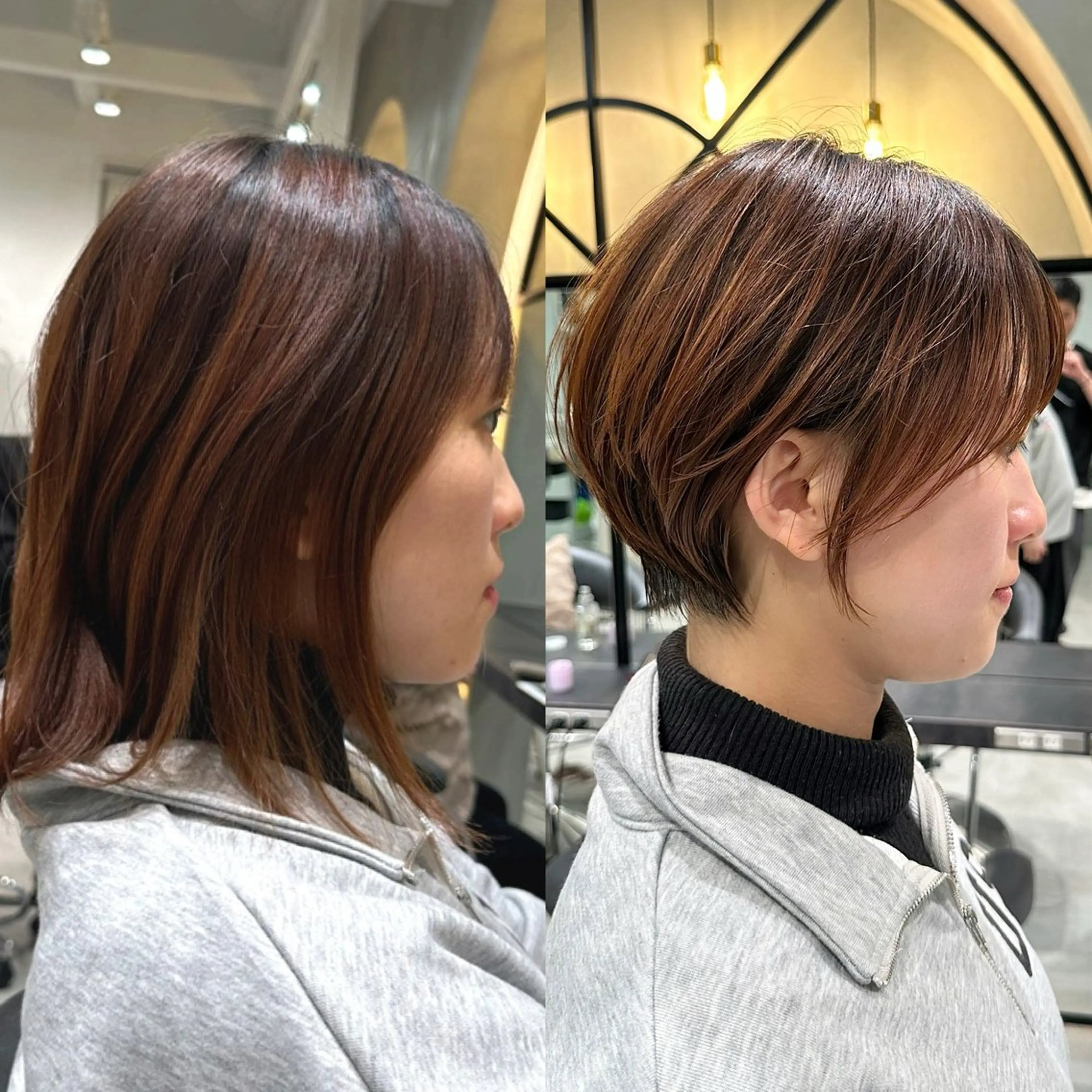 ショート ショートヘア 小顔カット カット ヘアカラー トリートメント ヘッドスパ taiga ショート /レイヤー/矯正🌈のヘアスタイル