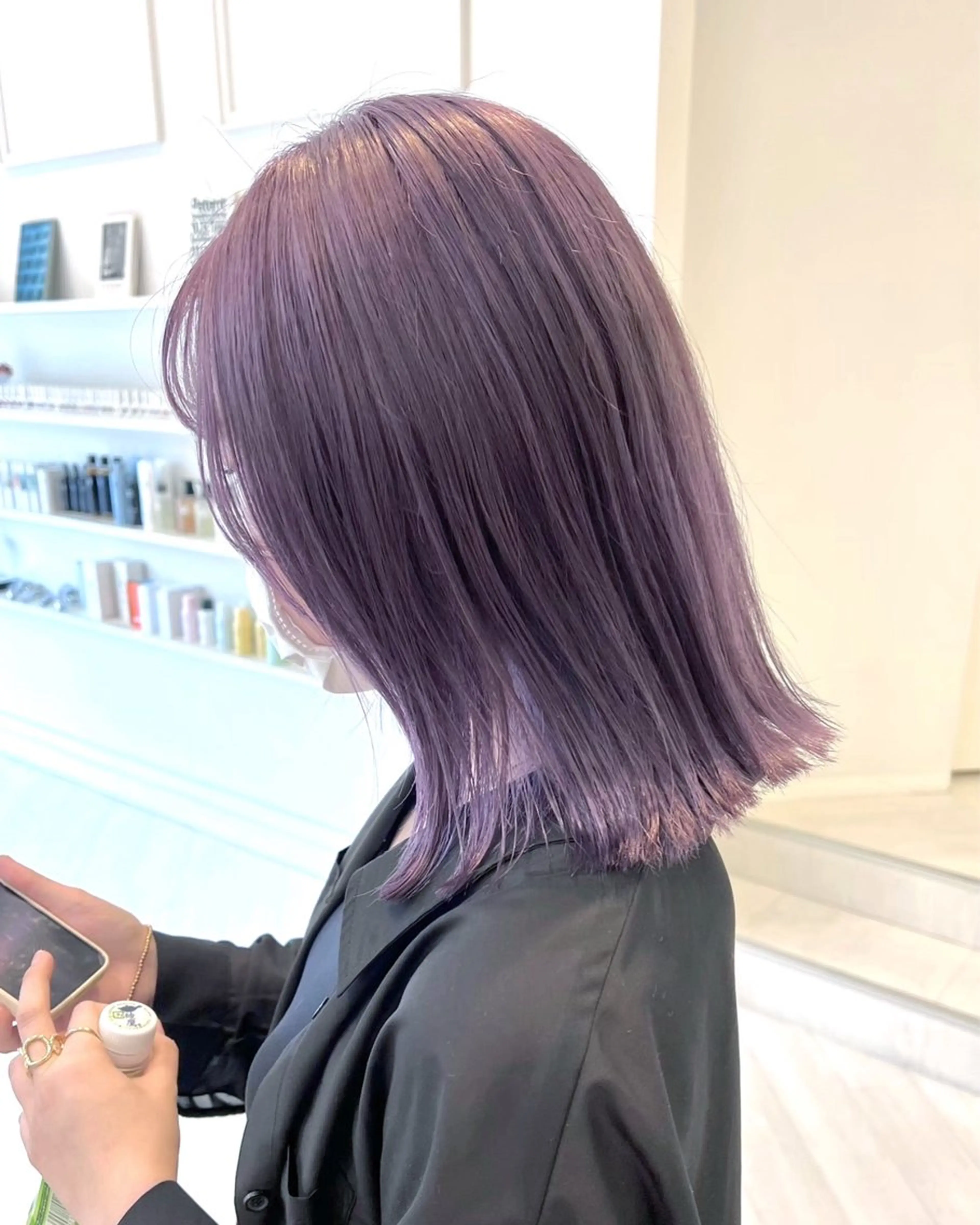 ロング カラー カット ヘアカラー Parve  Mix 🫧梶川虹のヘアスタイル