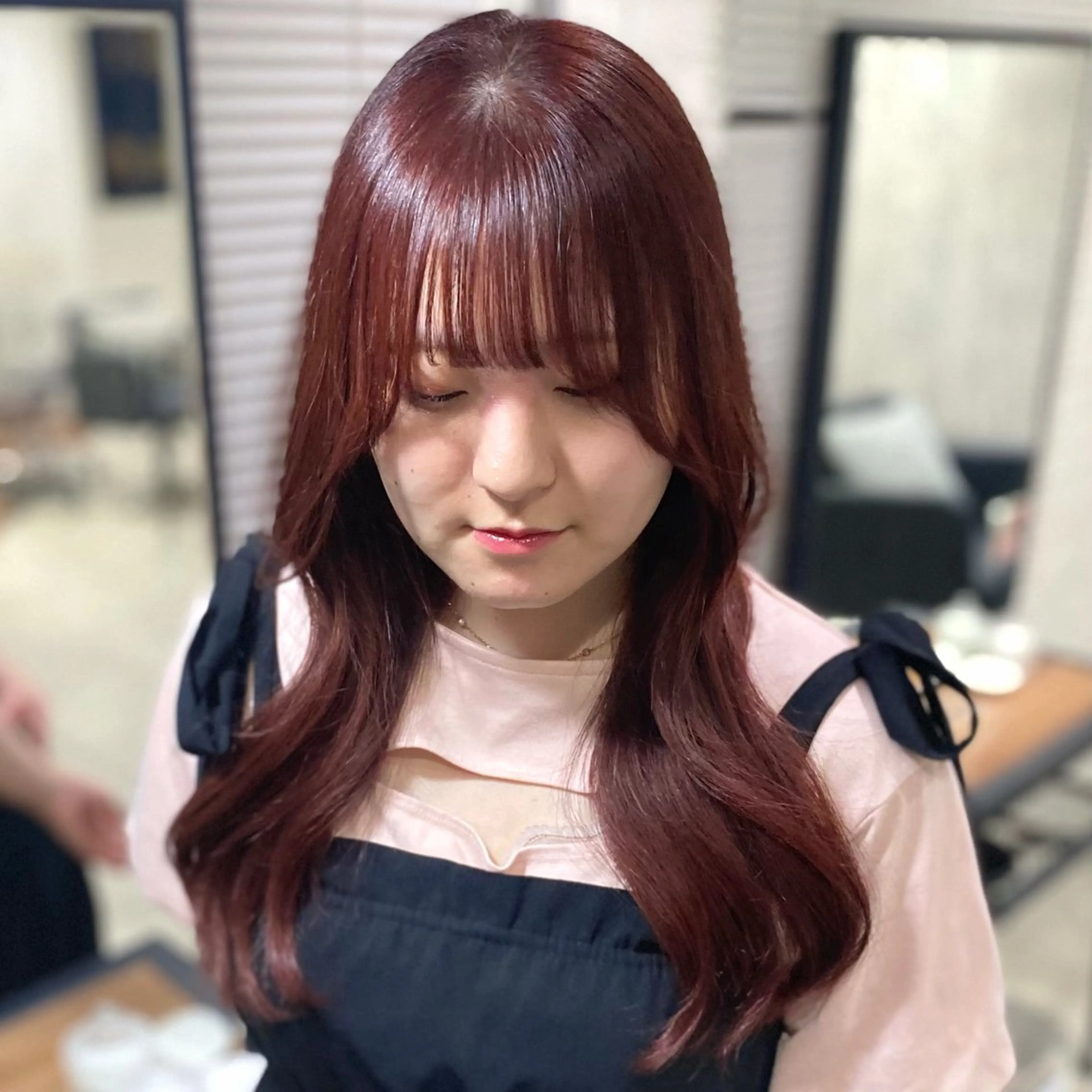 ロング カラー 透明感カラー カット ヘアカラー トリートメント shiori/透明感 /顔周り/髪質改善のヘアスタイル