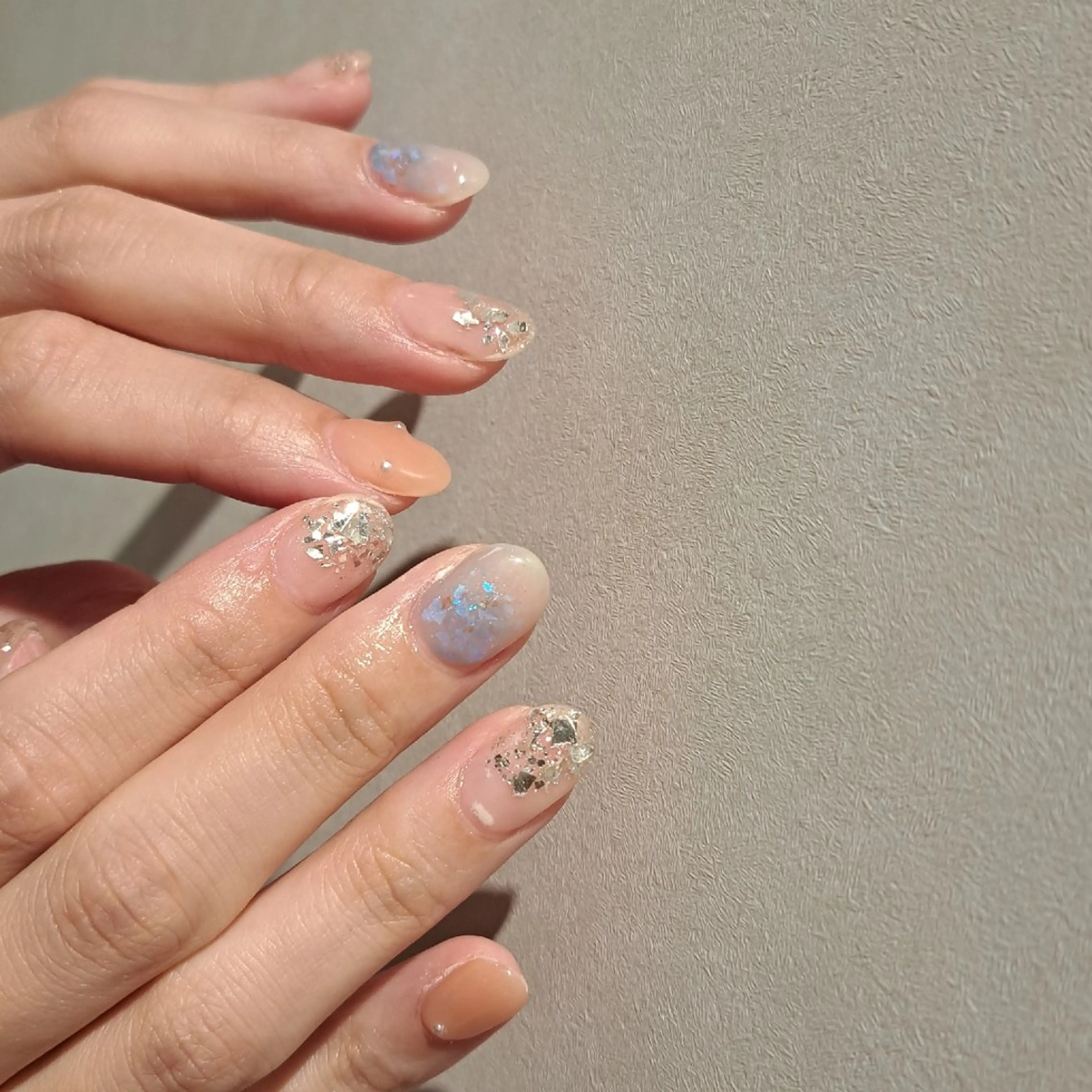 ネイル アートネイル キラキラネイル 韓国ネイル ニュアンスネイル オフィスネイル Nail mood /アートし放題のネイルデザイン