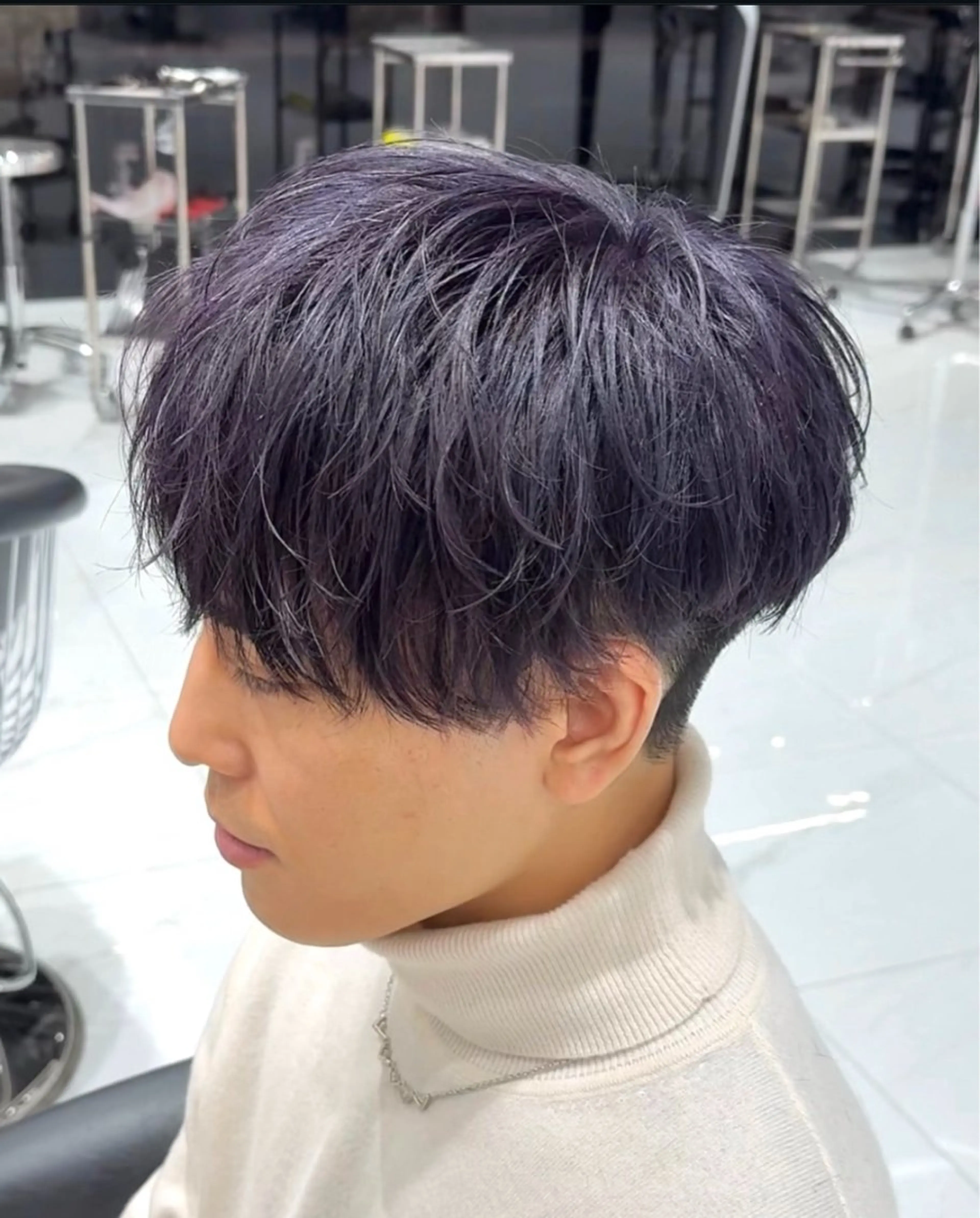 メンズ メンズブリーチ 白髪ぼかし/白髪 メッシュ/ゆうとのヘアスタイル