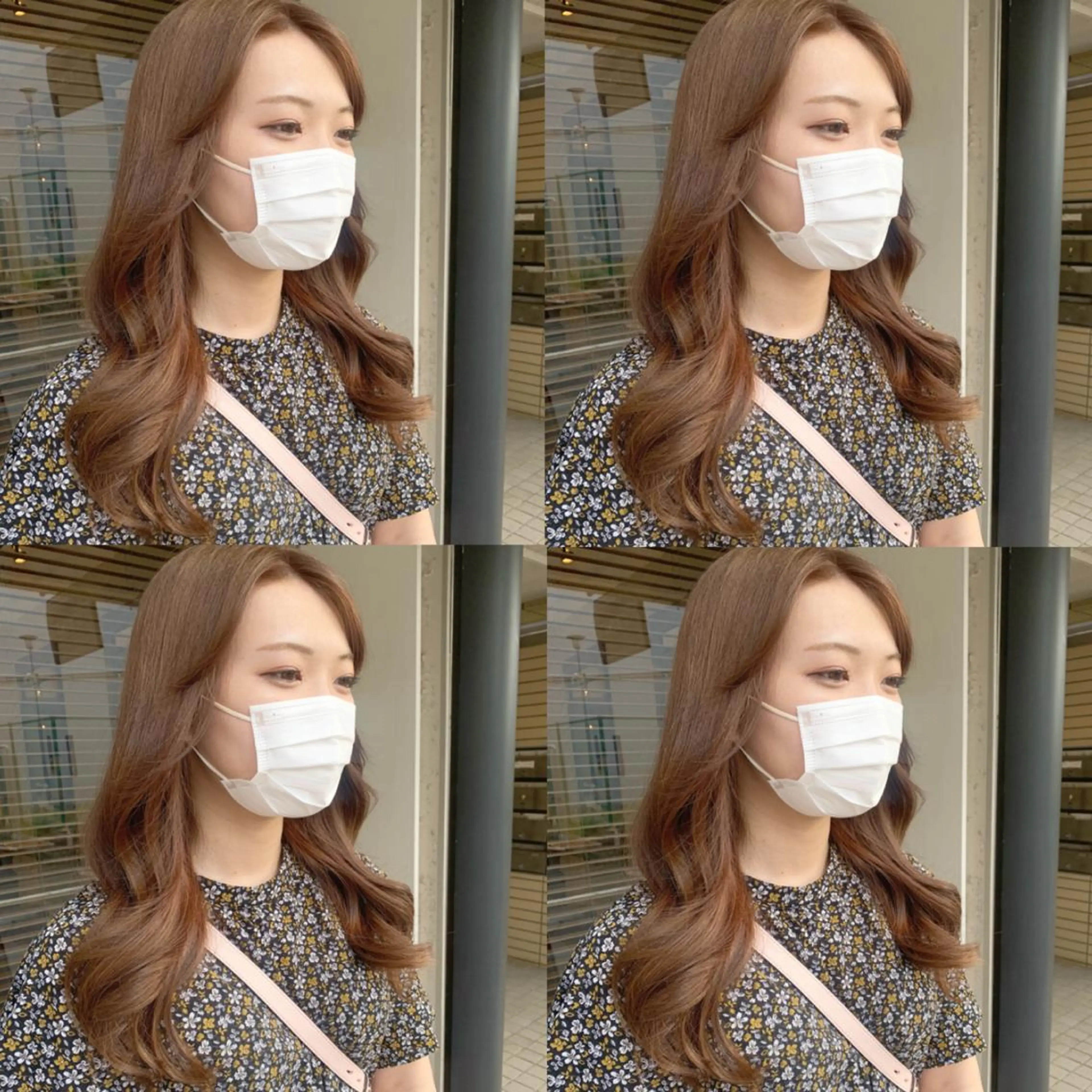 ミディアム カラー ヘアカラー トリートメント ヘアセット 透明感/オリーブ/ グレージュ/YUKAのヘアスタイル