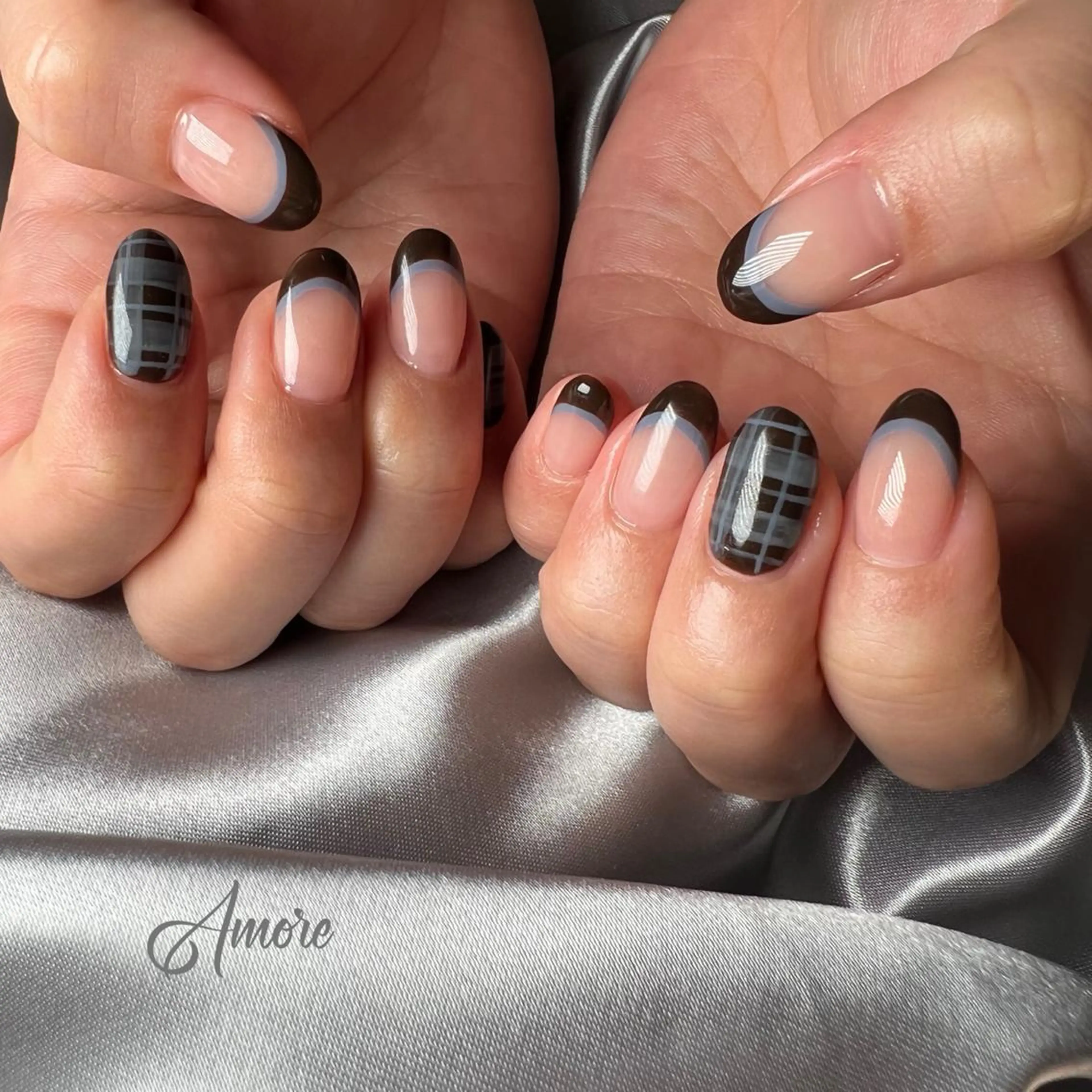 ネイル ジェルネイル ミラーネイル オフィスネイル パラジェル You kyehwaのネイルデザイン