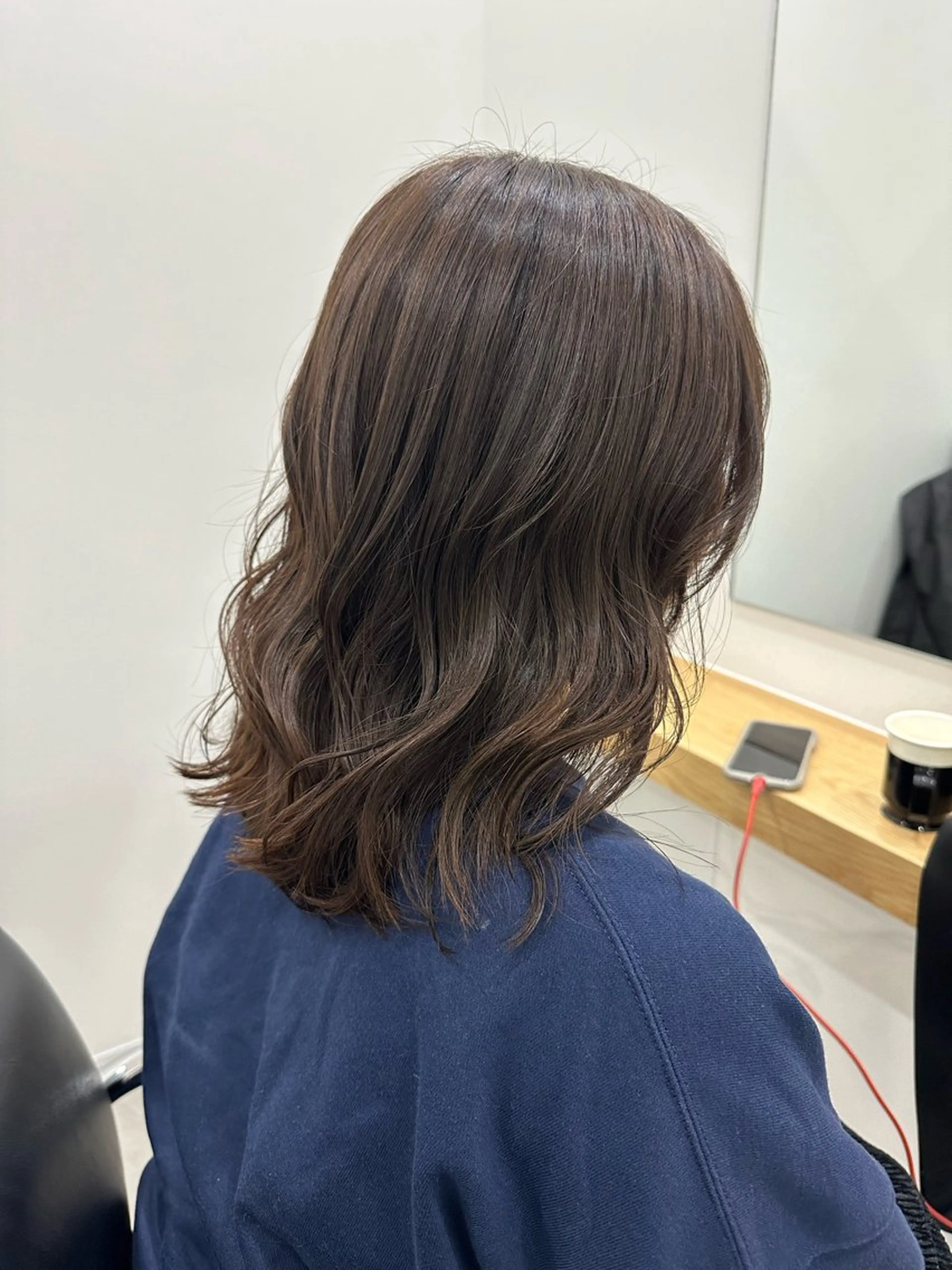 ミディアム カラー カット ヘアカラー トリートメント ヘアセット/艶カラー 💐nao.のヘアスタイル