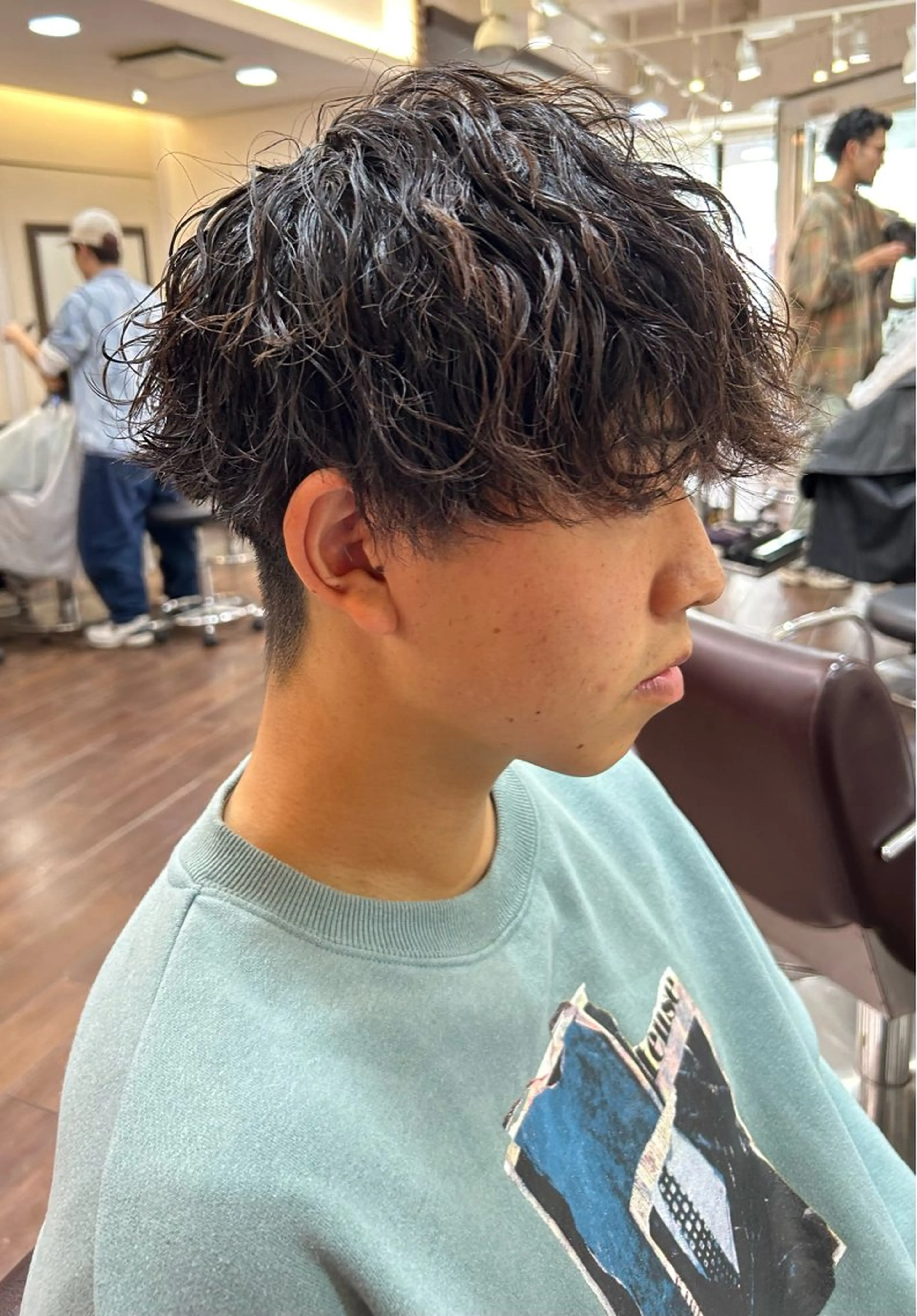 パーマ メンズ カット パーマ メンズ/艶髪/カラー サクラ🌸のヘアスタイル