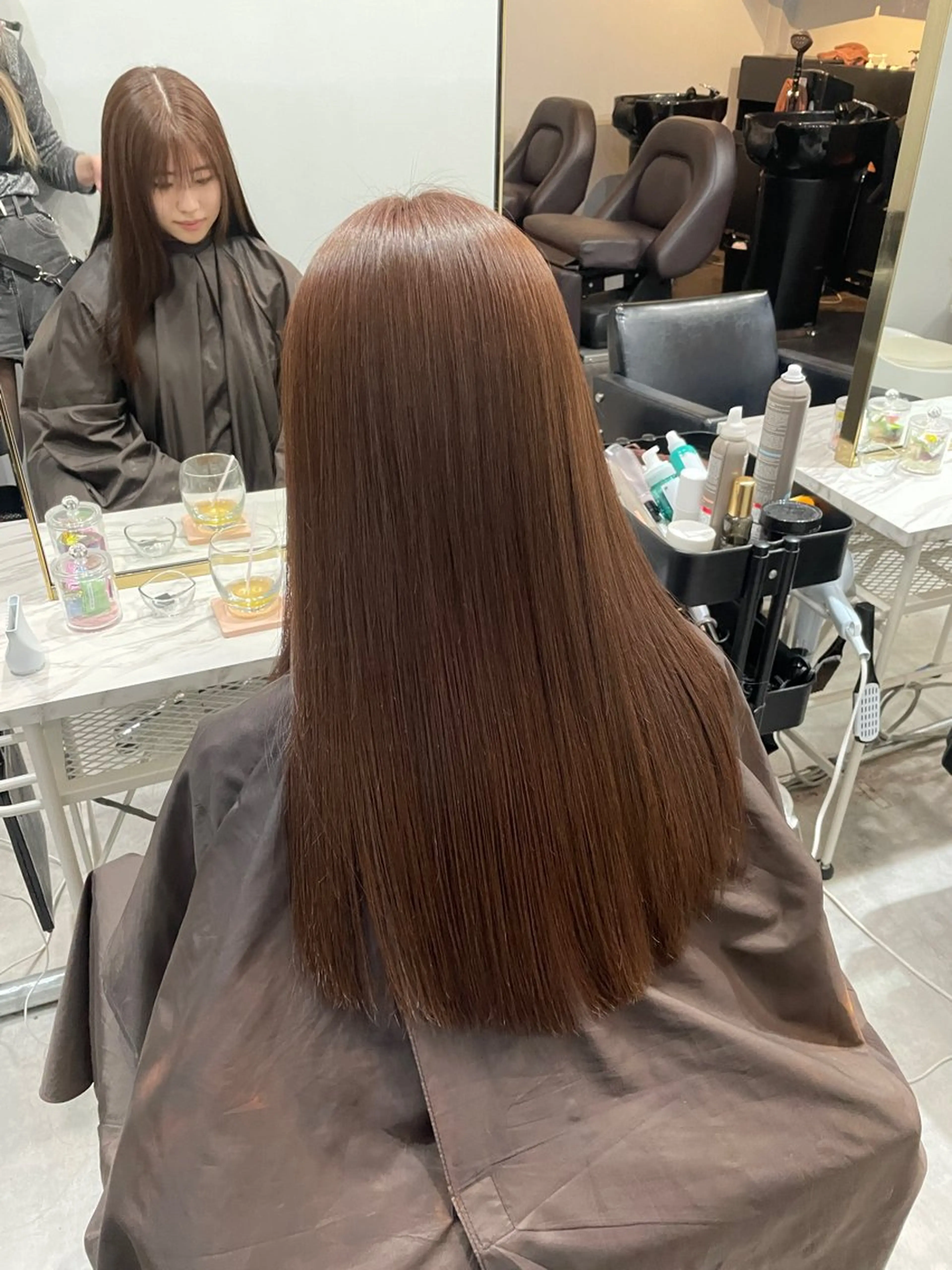 ロング カット ヘアカラー トリートメント 🩶ブリーチ/ レイヤー🩶フミカのヘアスタイル