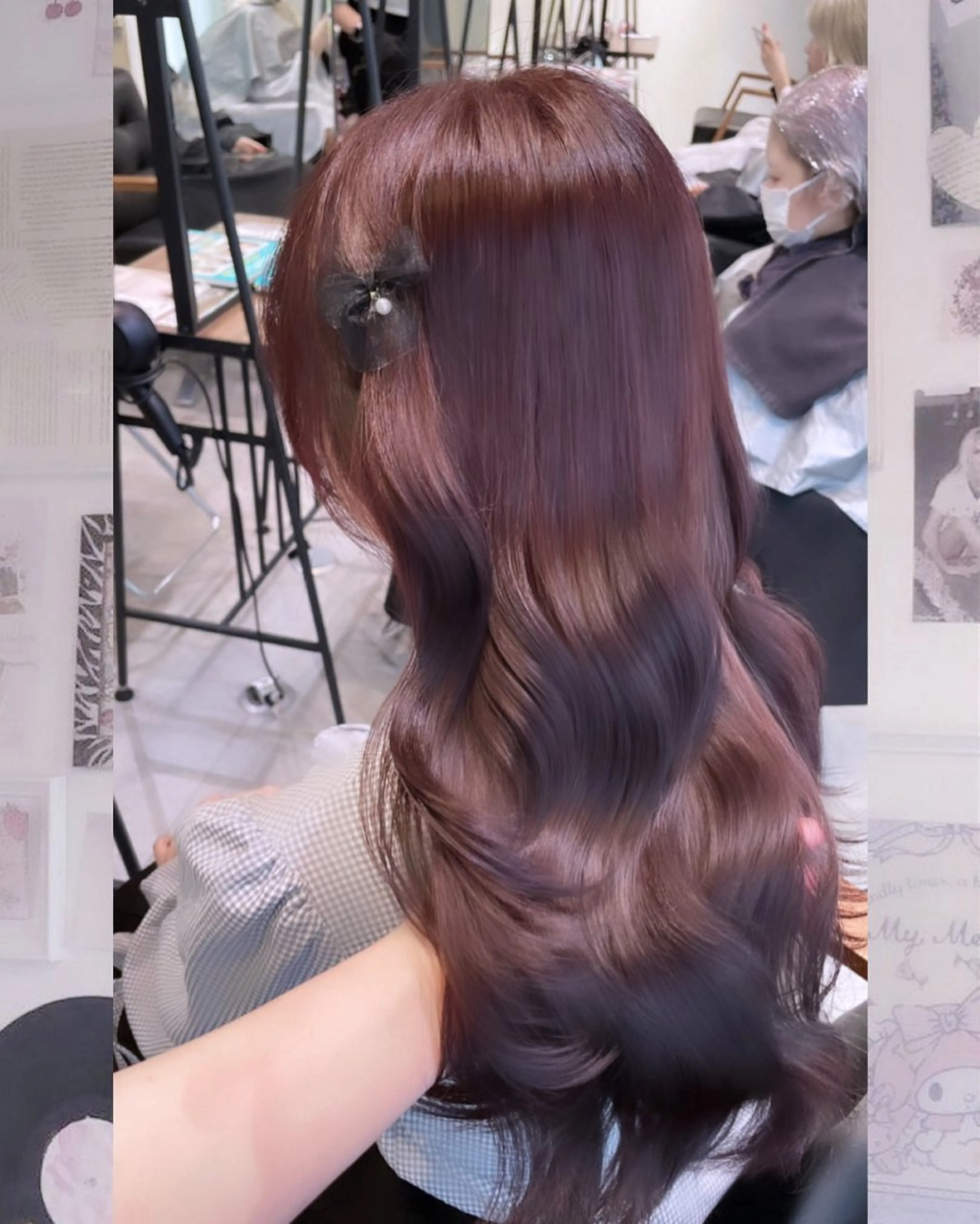 ロング カラー 透明感カラー ラベンダーカラー ‎Lby home 🪽mikuのヘアスタイル