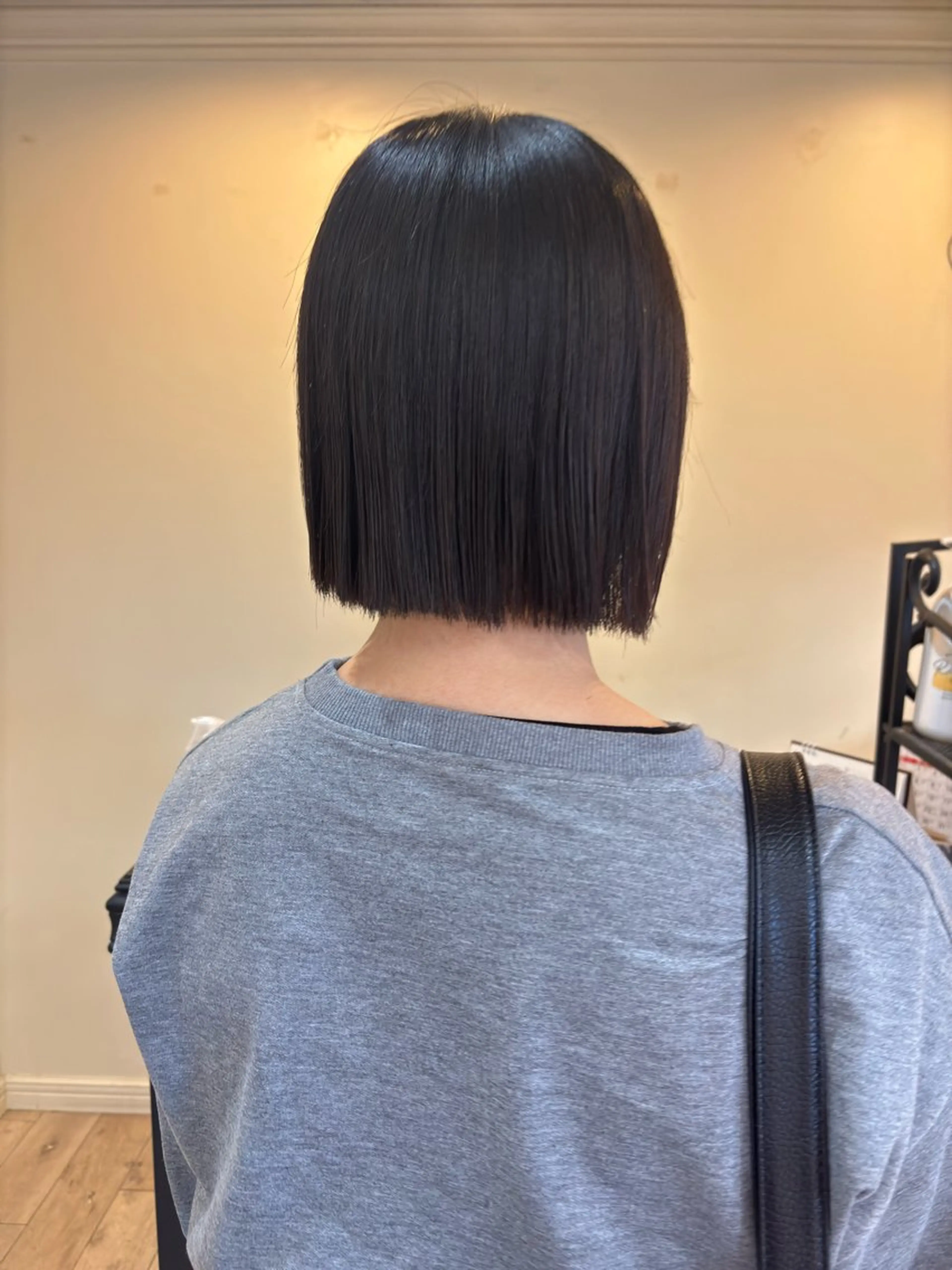 ショート 切りっぱなしボブ ボブ カット Karin trスタイリスト🥀のヘアスタイル