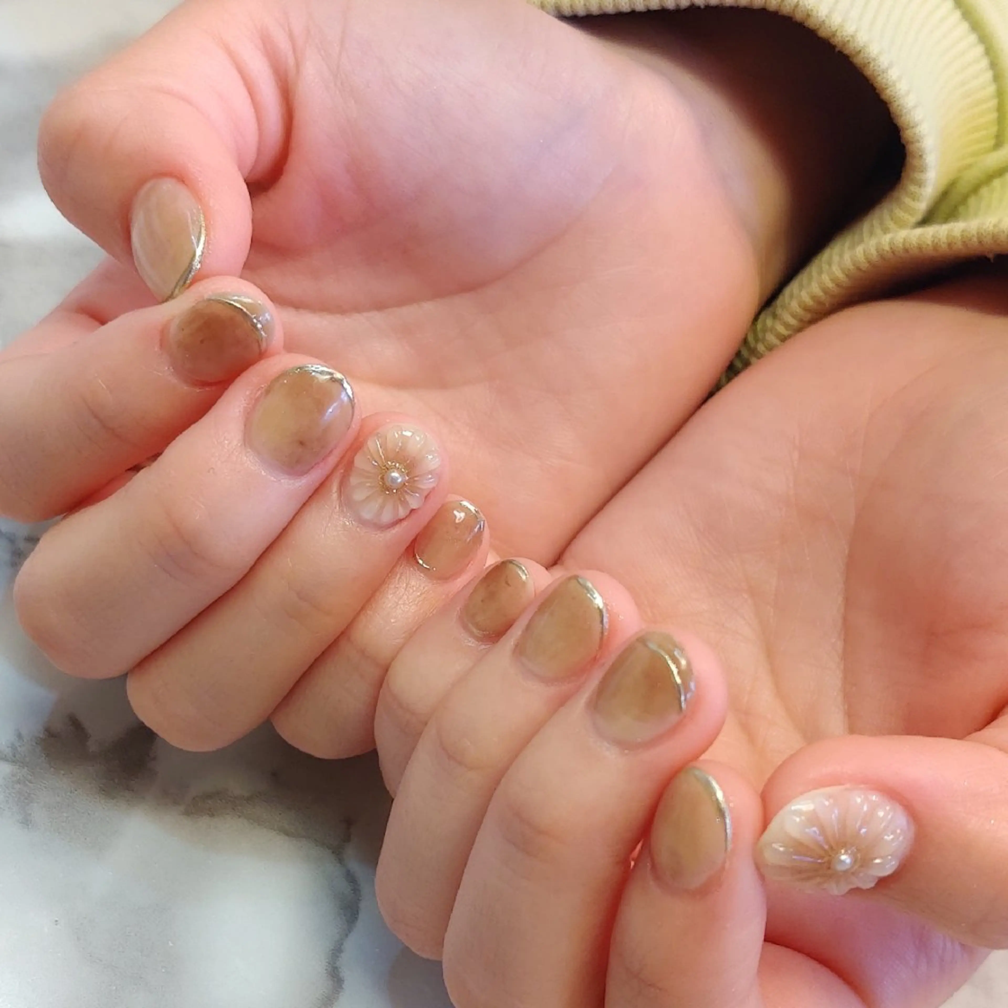 ネイル ニュアンスネイル ジェヌインネイル 河内のネイルデザイン