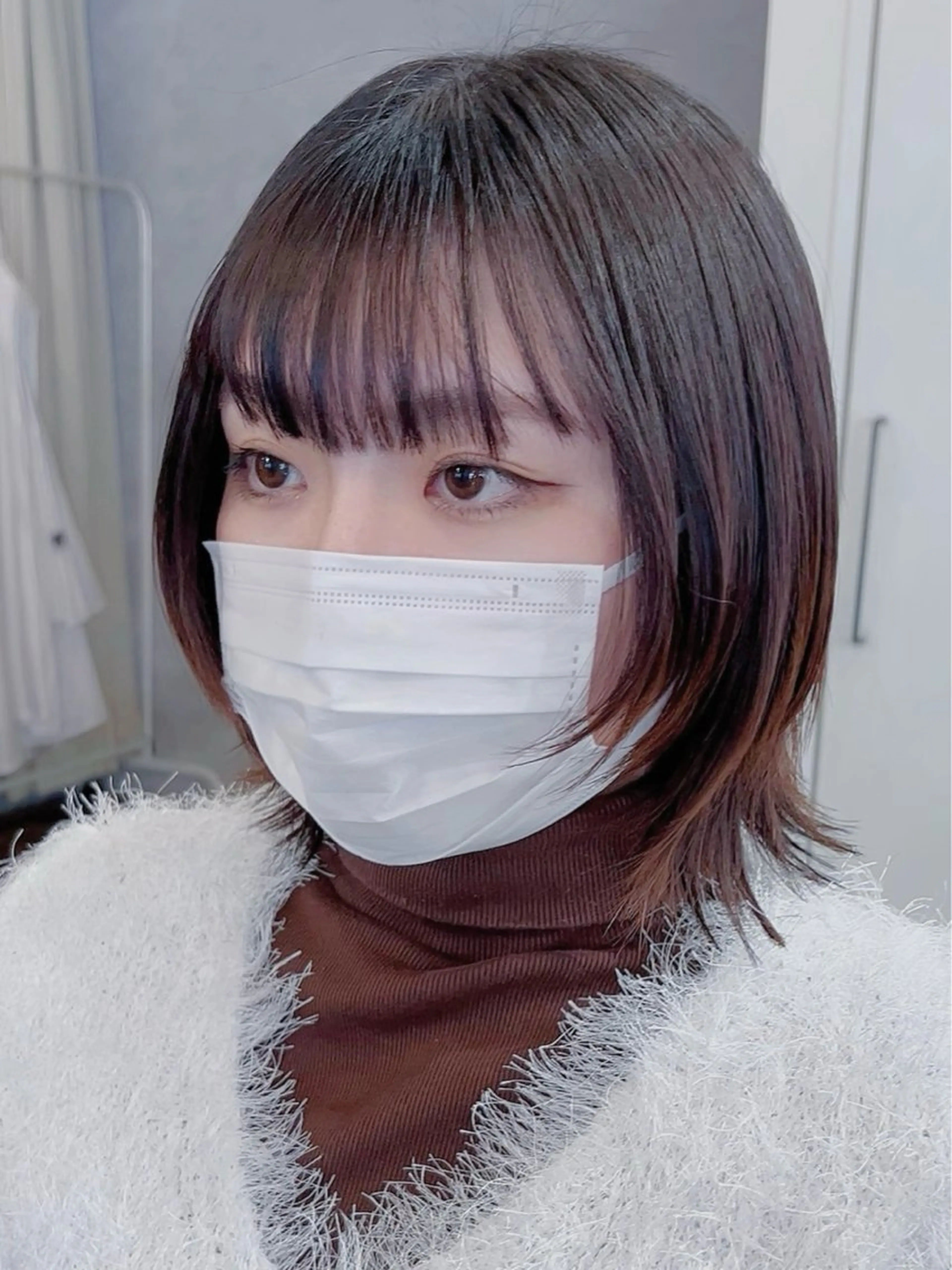 ショート ボブレイヤー ボブ レイヤーカット 小顔カット カット ボブ/レイヤー 大阪梅田/きょうかのヘアスタイル