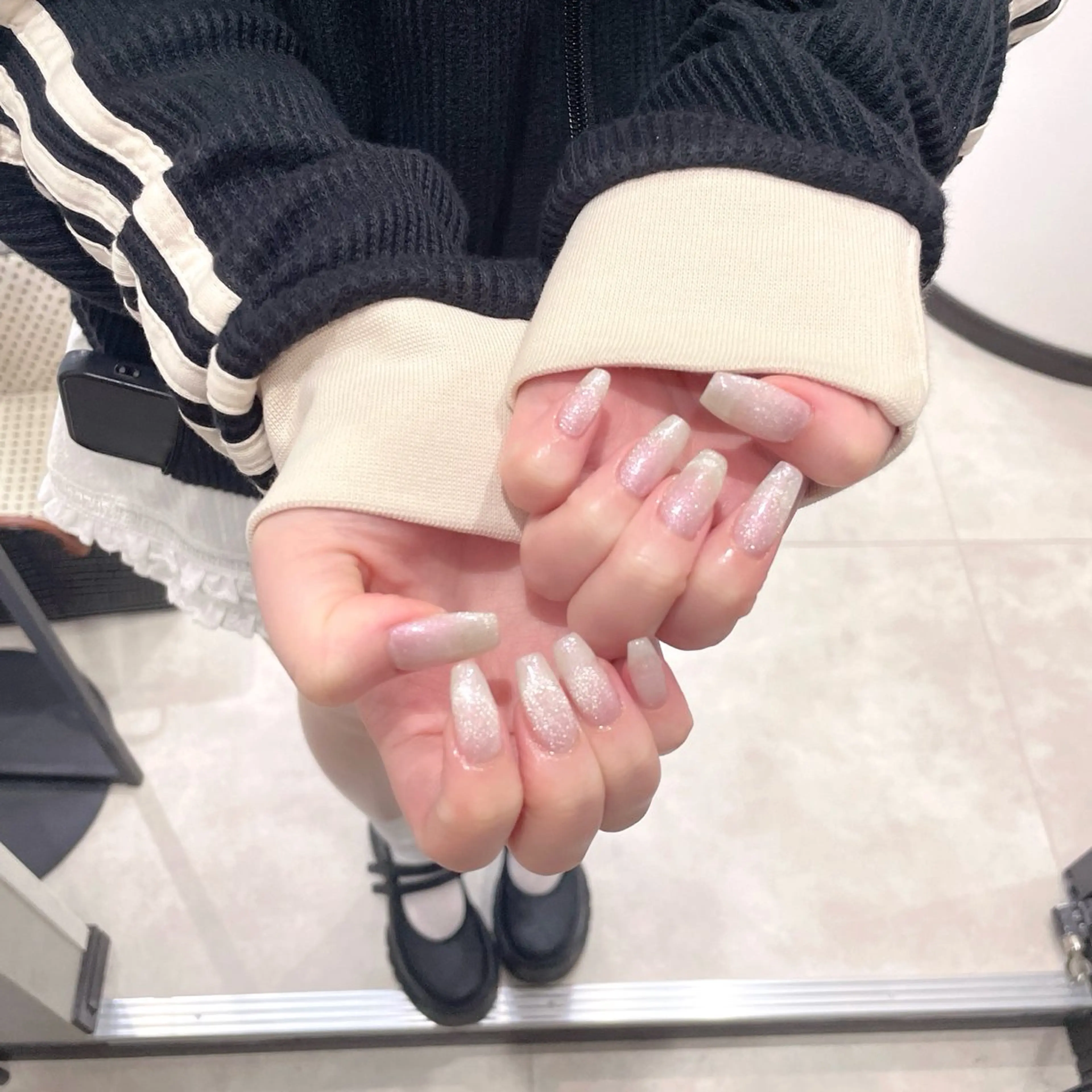 ネイル マグネットネイル マグネットワンカラー ワンカラーネイル ハンドネイル M2 beauty Hoshinaのネイルデザイン