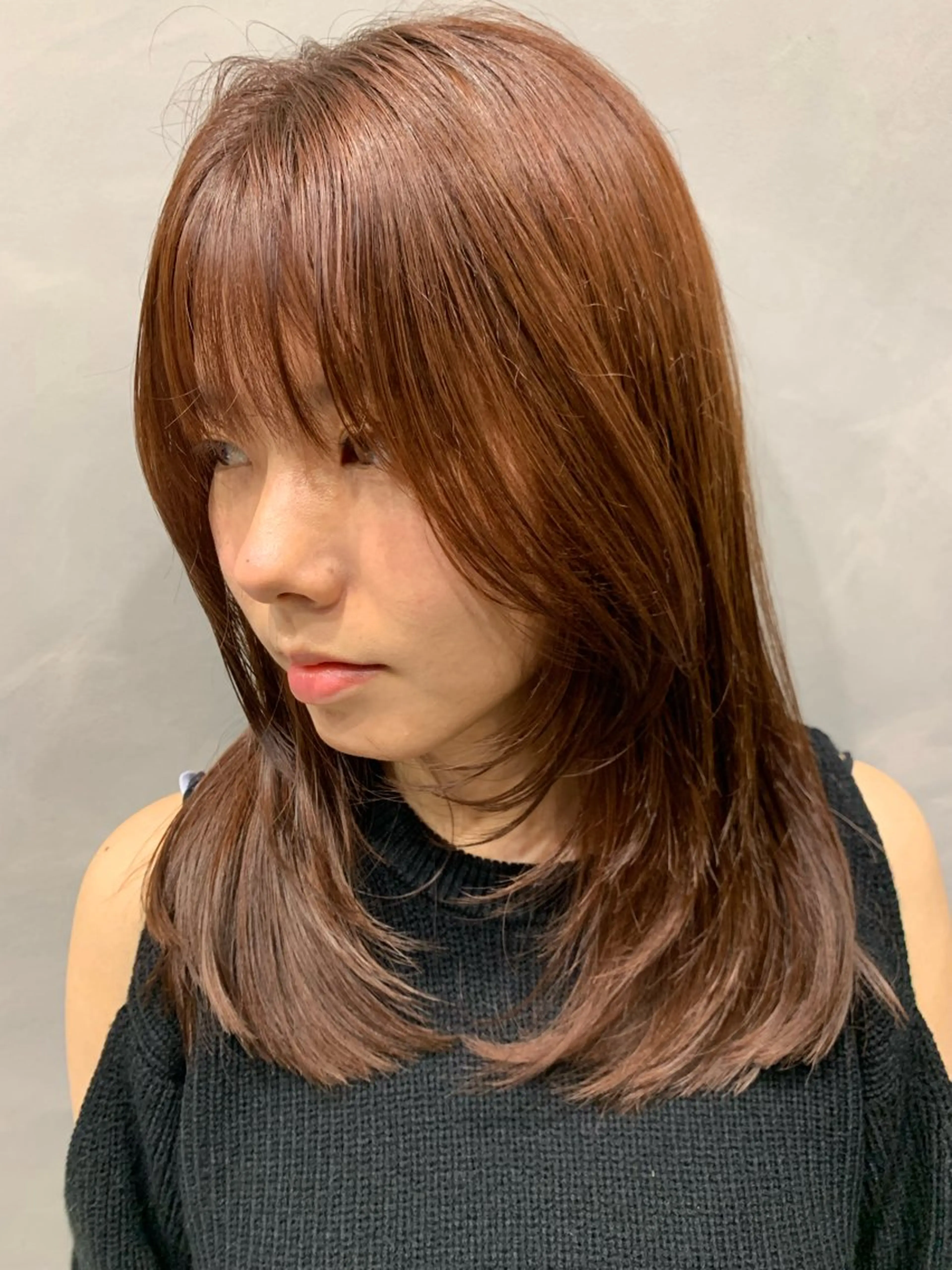 セミロング カット ヘアカラー トリートメント newiネウィ _naoのヘアスタイル