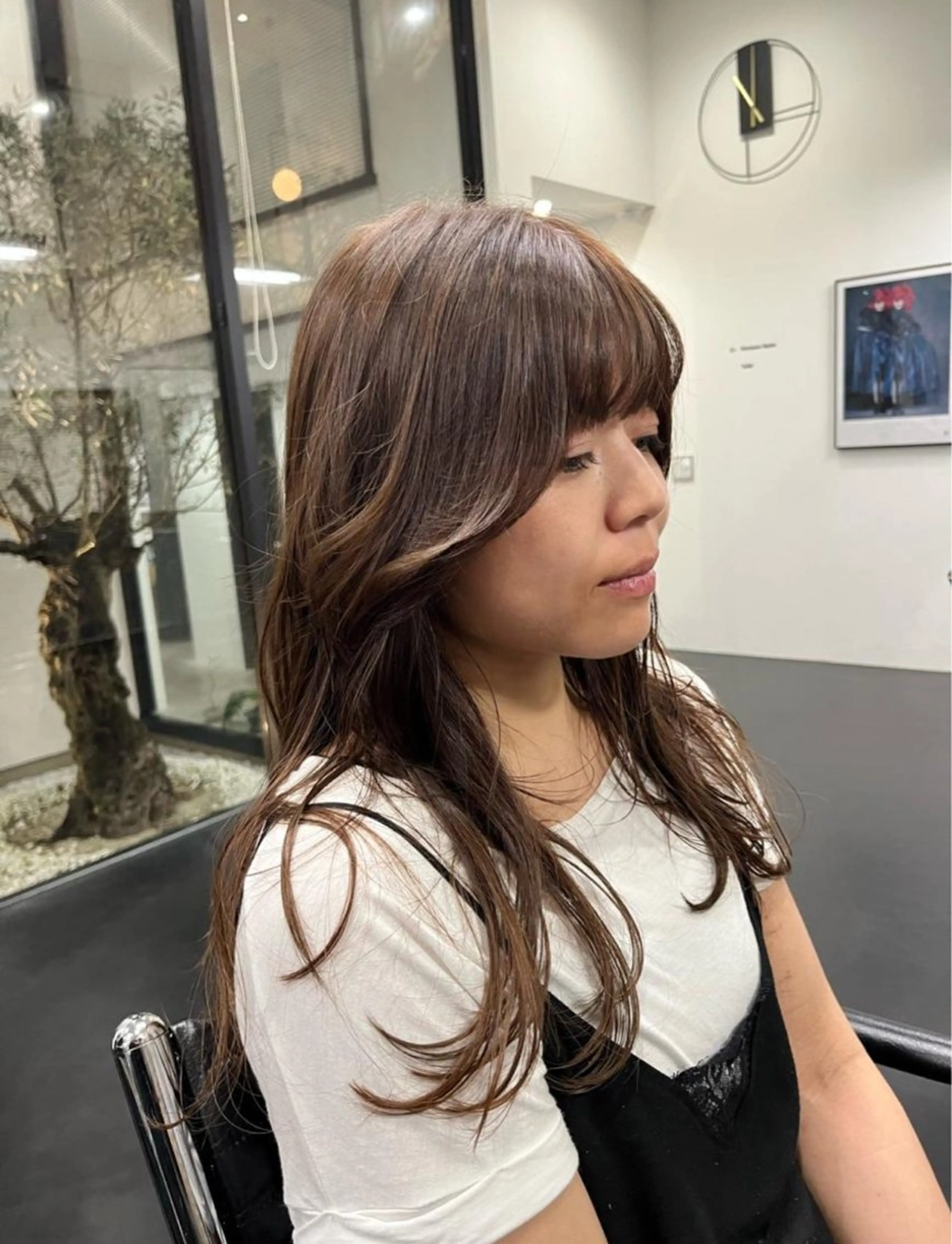 ミディアム カラー ブリーチモデル募集 古内柊のヘアスタイル