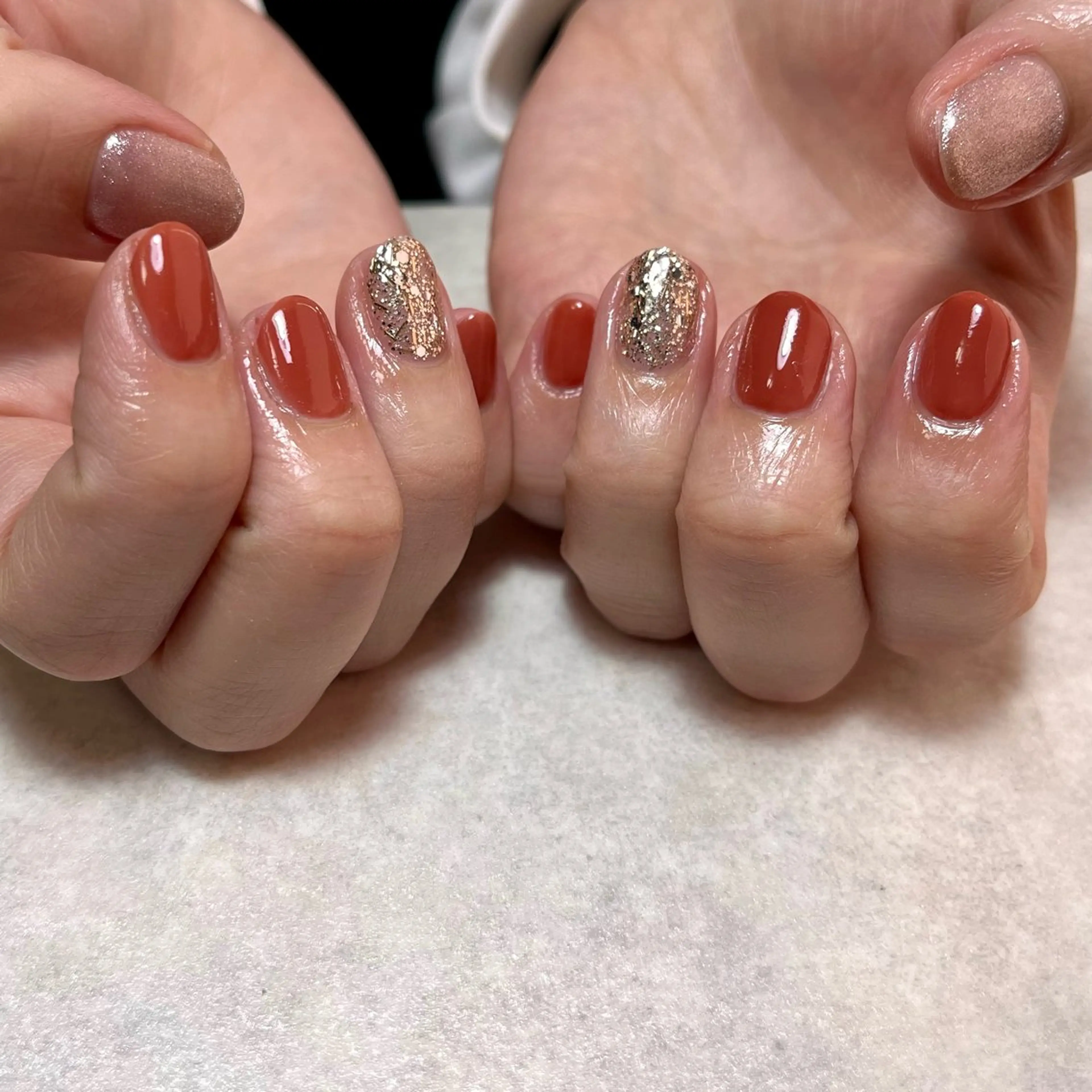 ネイル ラメ(グリッター) ワンカラーネイル nailsalon auneのネイルデザイン