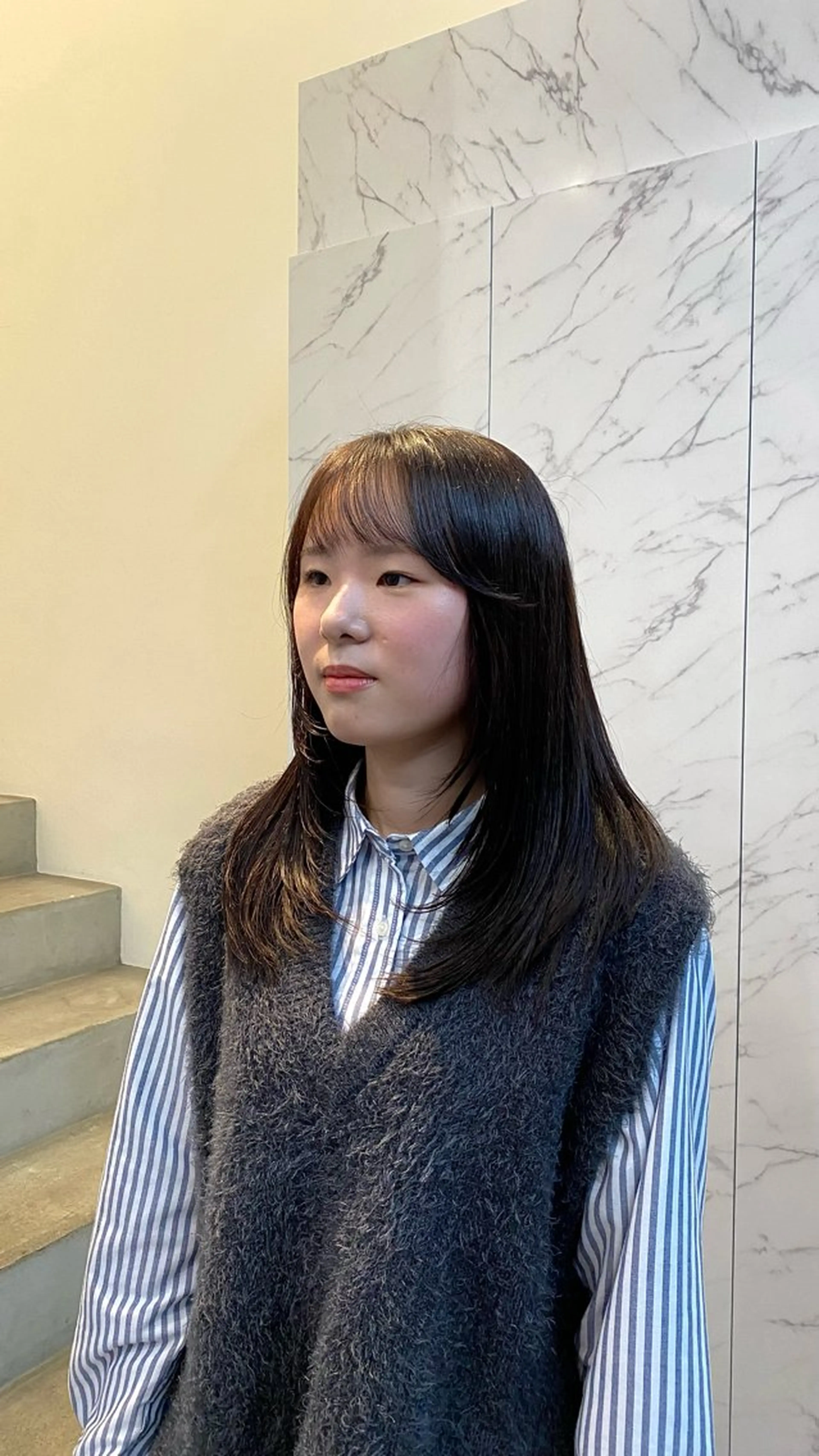 ロング マツザキ マナトのヘアスタイル