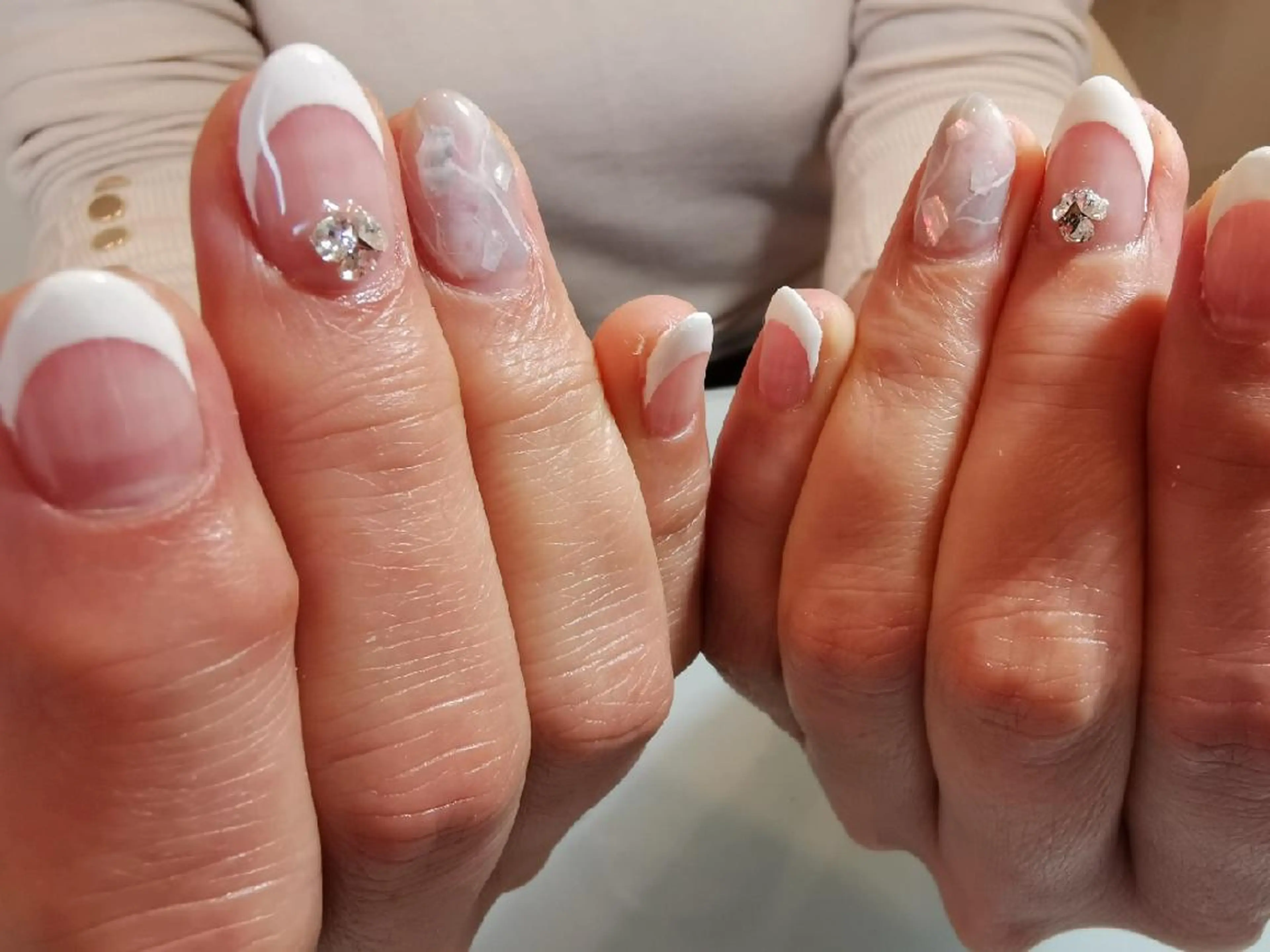 ネイル 大理石ネイル(マーブル) 人気エリア💖完全個室【ルリエ】所属・ネイルサロン Lelienルリエのネイルデザイン