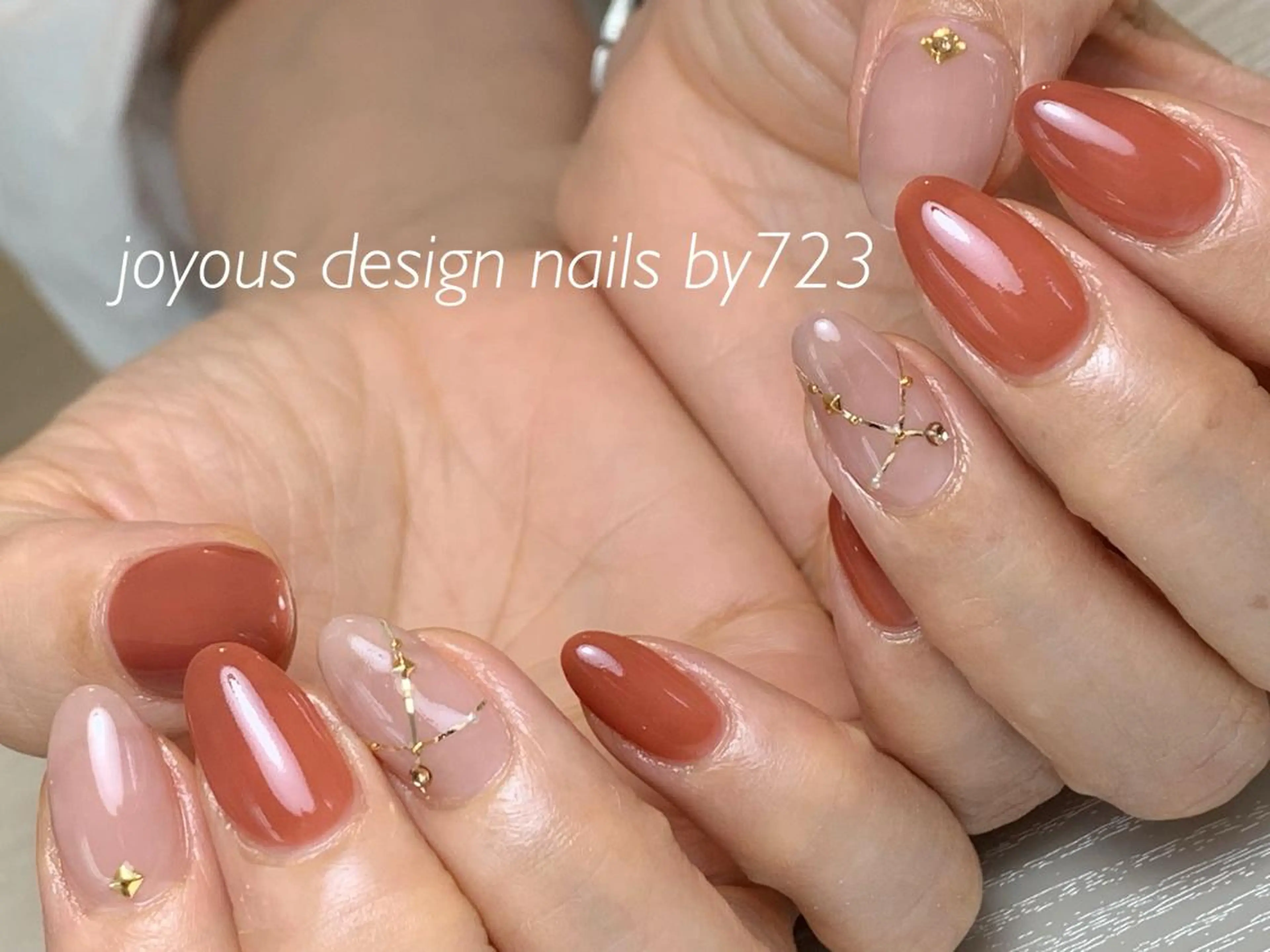 ネイル ストーンネイル ハンドネイル jdn natsumiのネイルデザイン