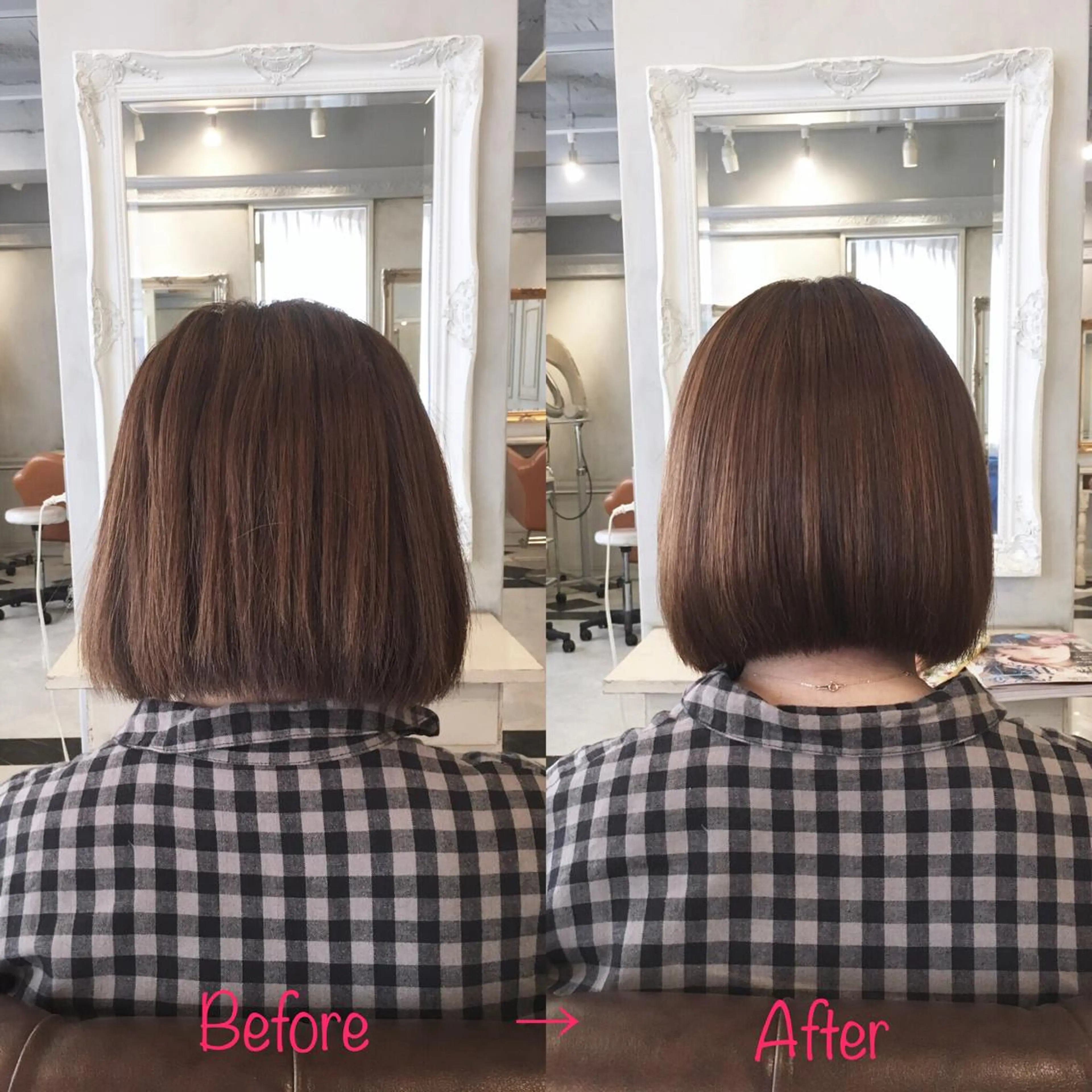 ショート 縮毛矯正 トリートメント 縮毛矯正&髪質改善 MAILHAIRのヘアスタイル