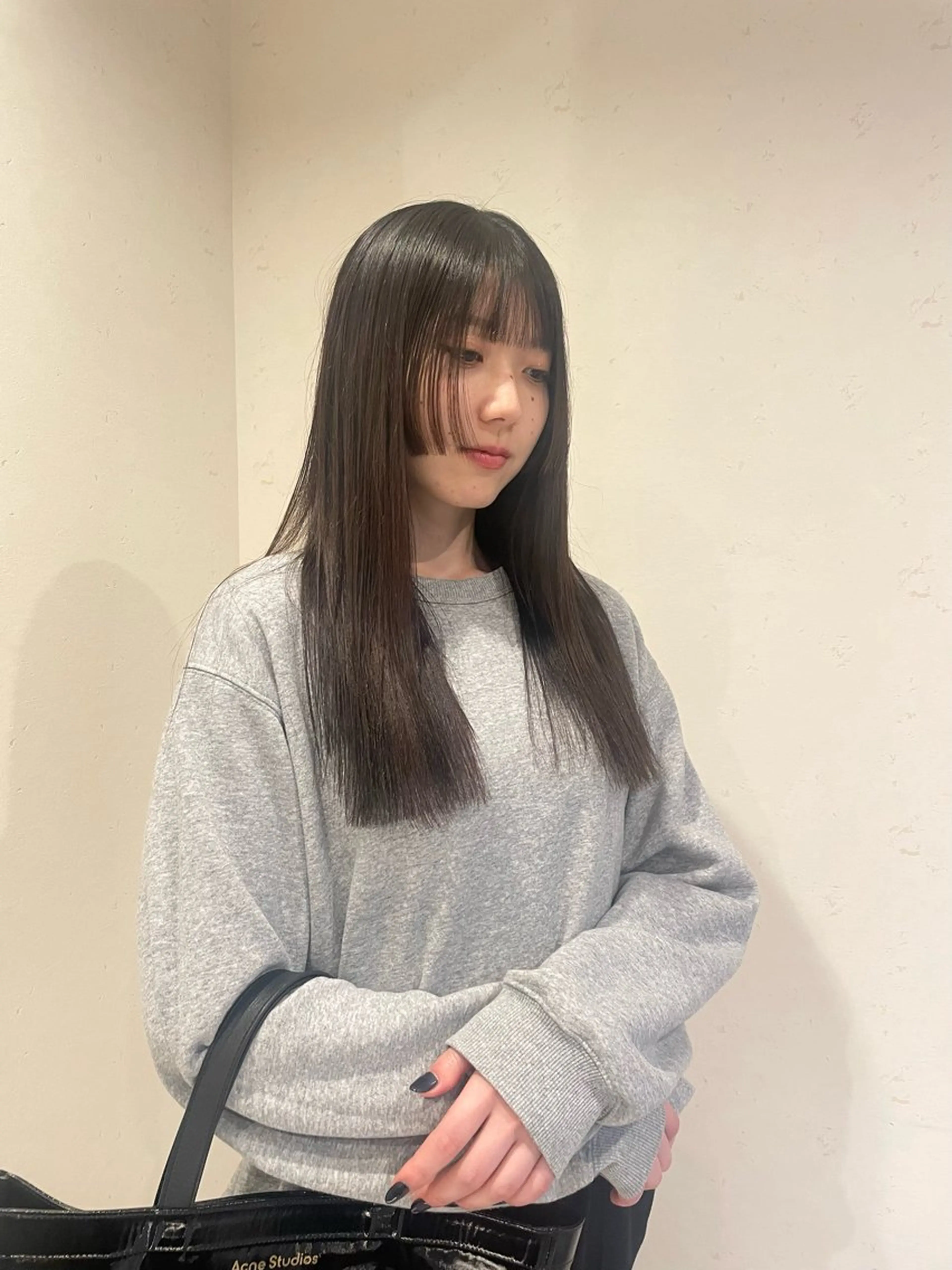 ロング カラー 似合わせカット カット 渋谷 留菜のヘアスタイル
