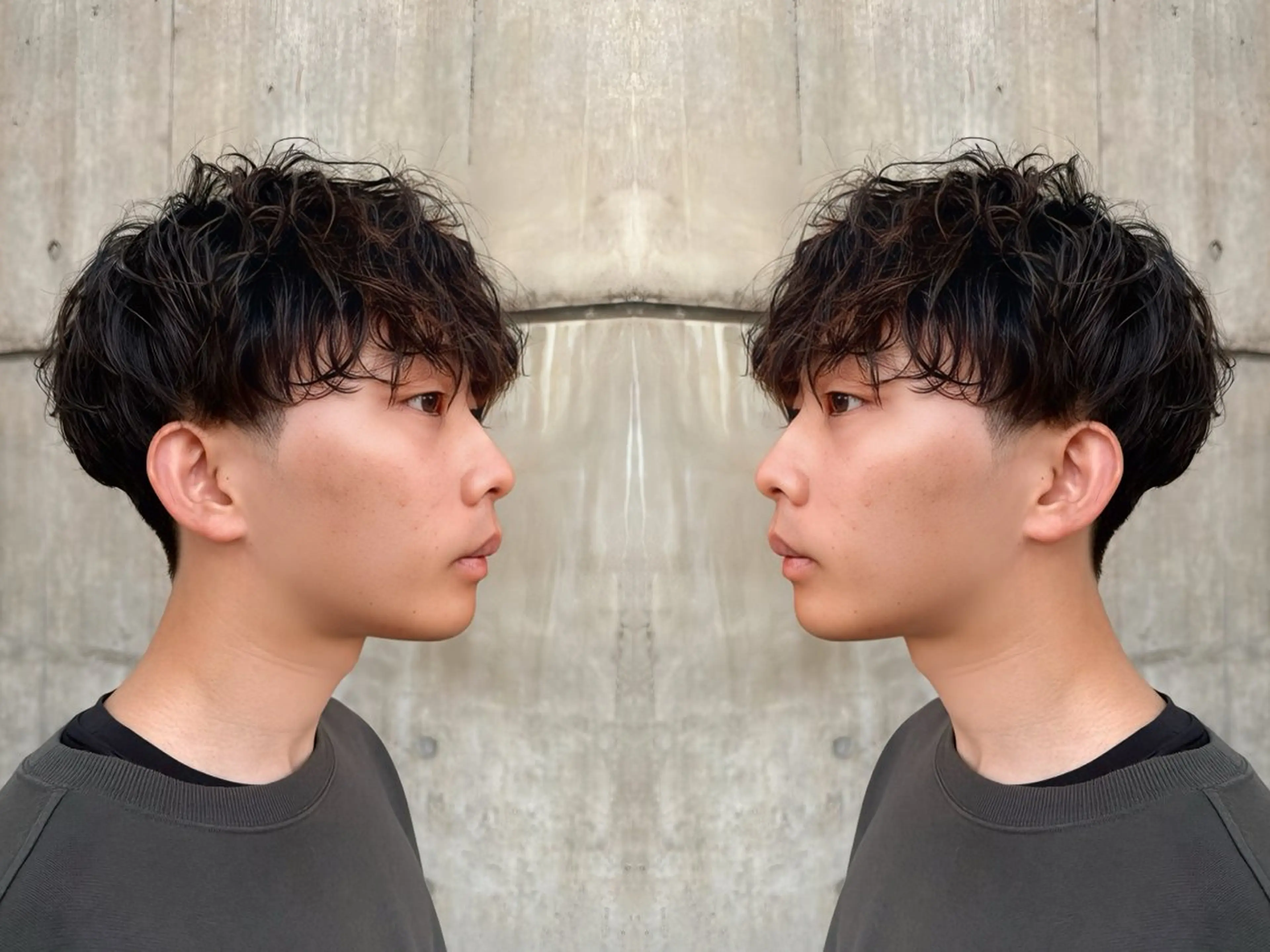 パーマ メンズ カット パーマ イーストハムネオ高木 亮人🌿のヘアスタイル