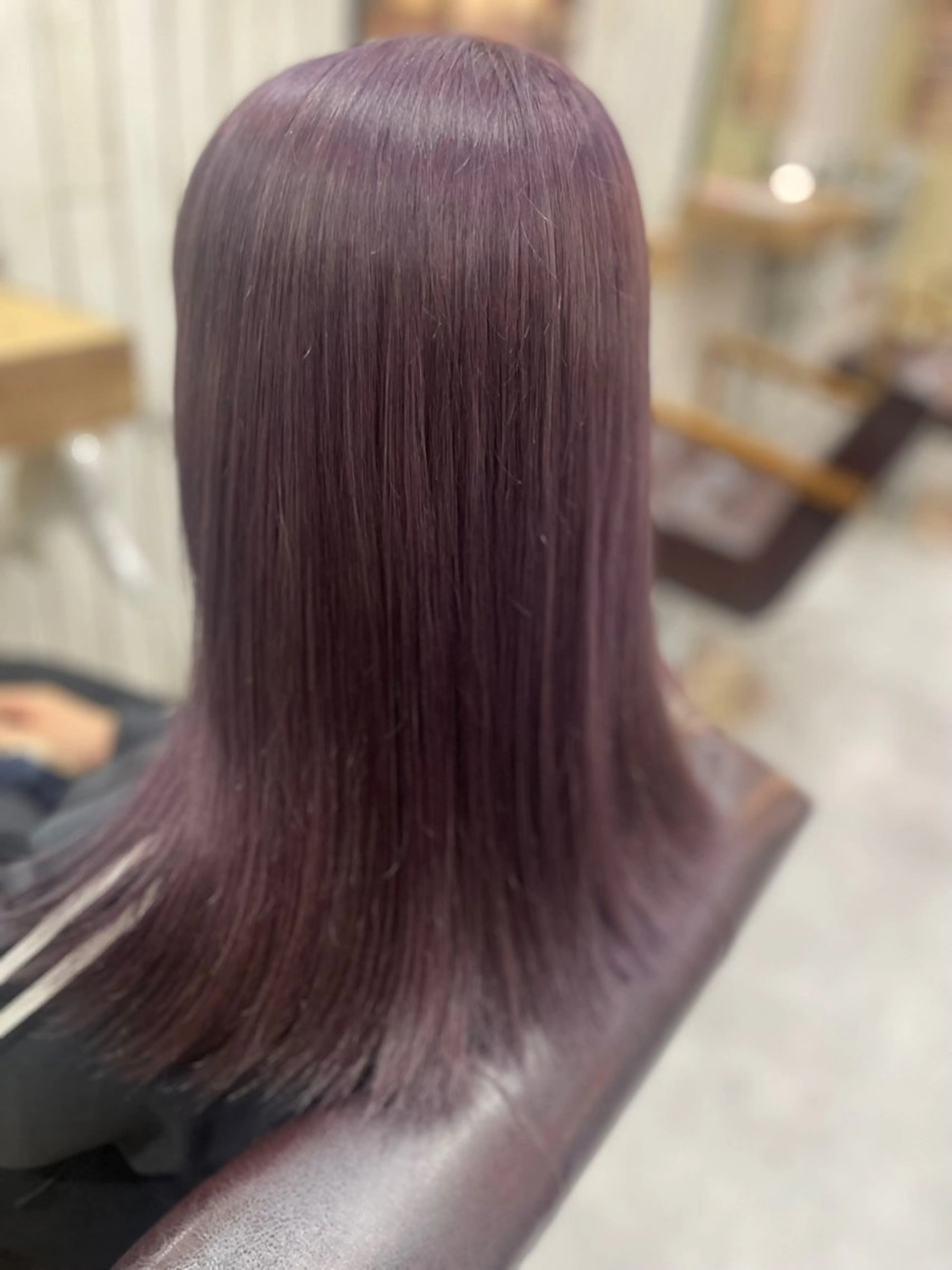 セミロング カラー little link福岡所属・今村 詩のヘアスタイル